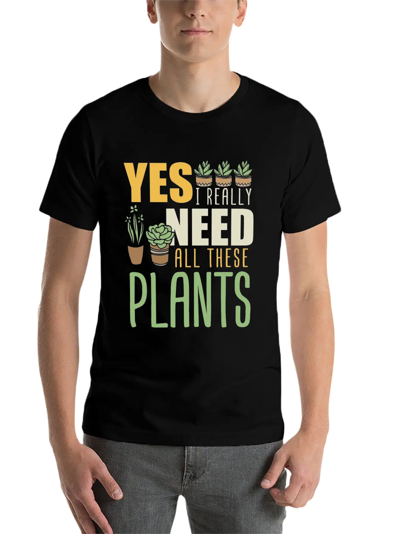 Plant Plants Farmer Garden Gardener Modern Fit Casual T-Shirt – Clean And Versatile Design