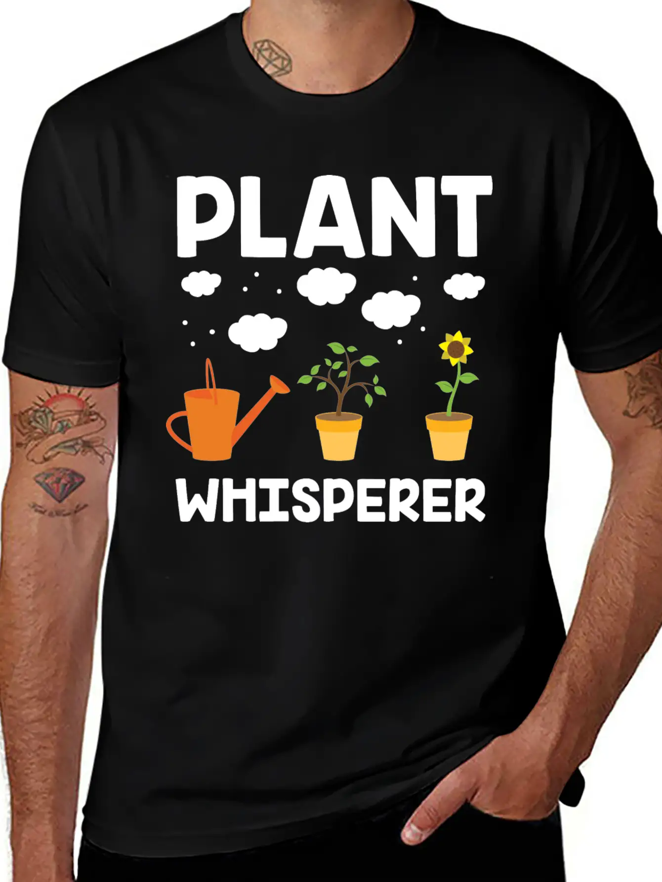 Plant Whisperer Gardening Hobby Gardener Gifts Unisex Casual T-Shirt – Clean Design For Daily Comfort