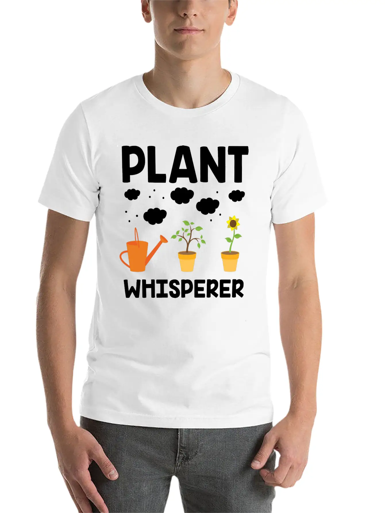 Plant Whisperer Gardening Hobby Gardener Gifts Unisex Casual T-Shirt – Clean Design For Daily Comfort