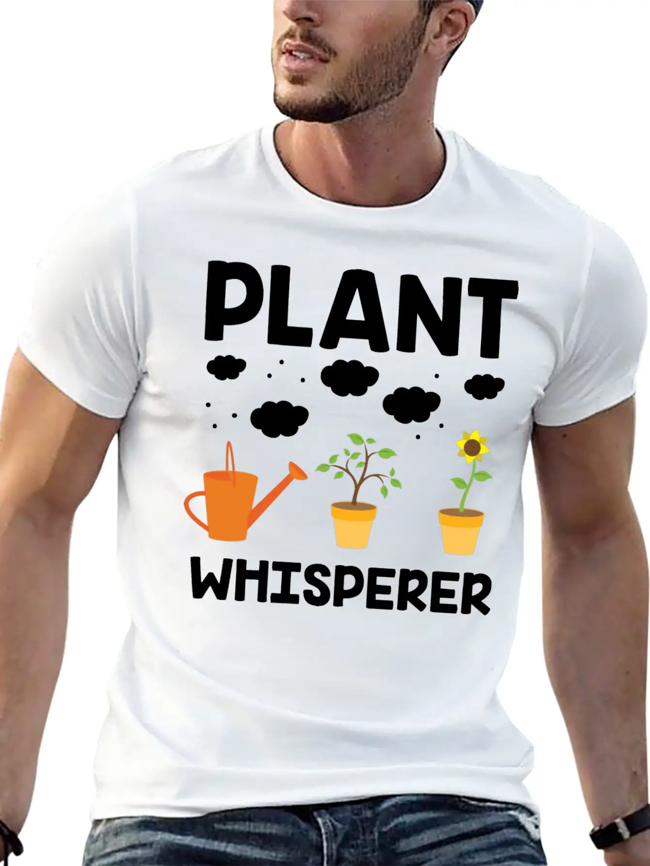 Plant Whisperer Gardening Hobby Gardener Gifts Unisex Casual T-Shirt – Clean Design For Daily Comfort