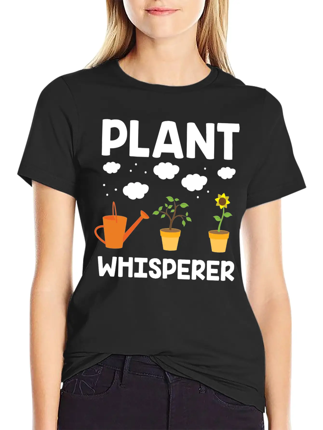 Plant Whisperer Gardening Hobby Gardener Gifts Unisex Casual T-Shirt – Clean Design For Daily Comfort