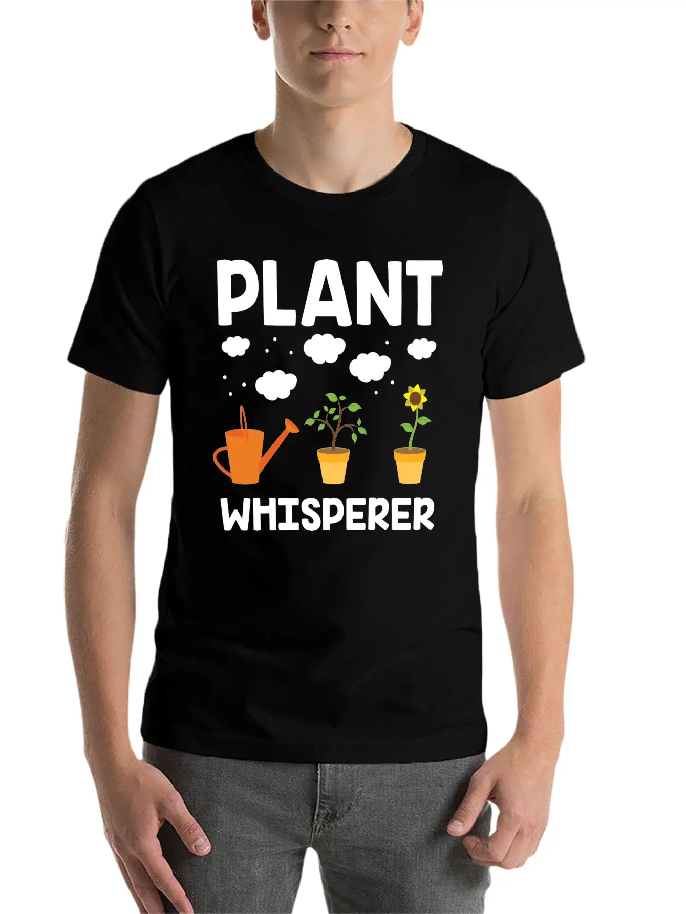 Plant Whisperer Gardening Hobby Gardener Gifts Unisex Casual T-Shirt – Clean Design For Daily Comfort
