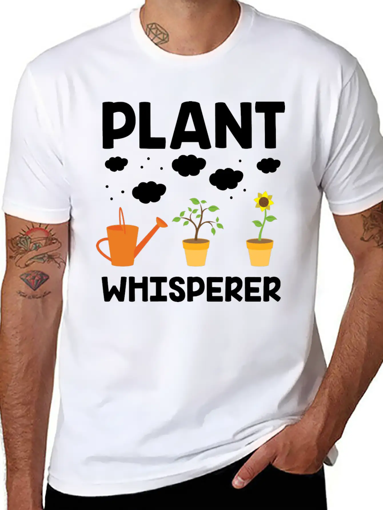 Plant Whisperer Gardening Hobby Gardener Gifts Unisex Casual T-Shirt – Clean Design For Daily Comfort