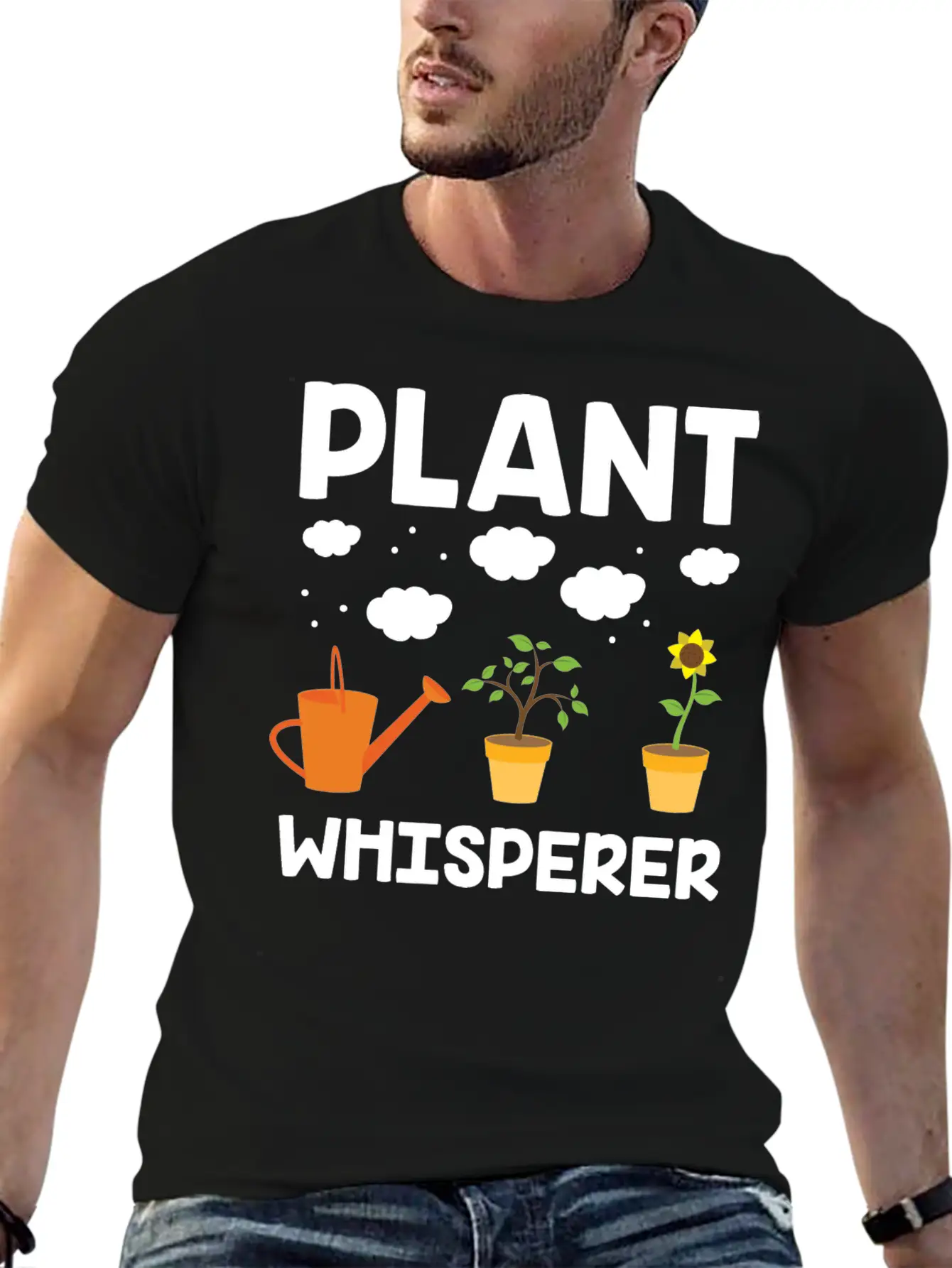 Plant Whisperer Gardening Hobby Gardener Gifts Unisex Casual T-Shirt – Clean Design For Daily Comfort