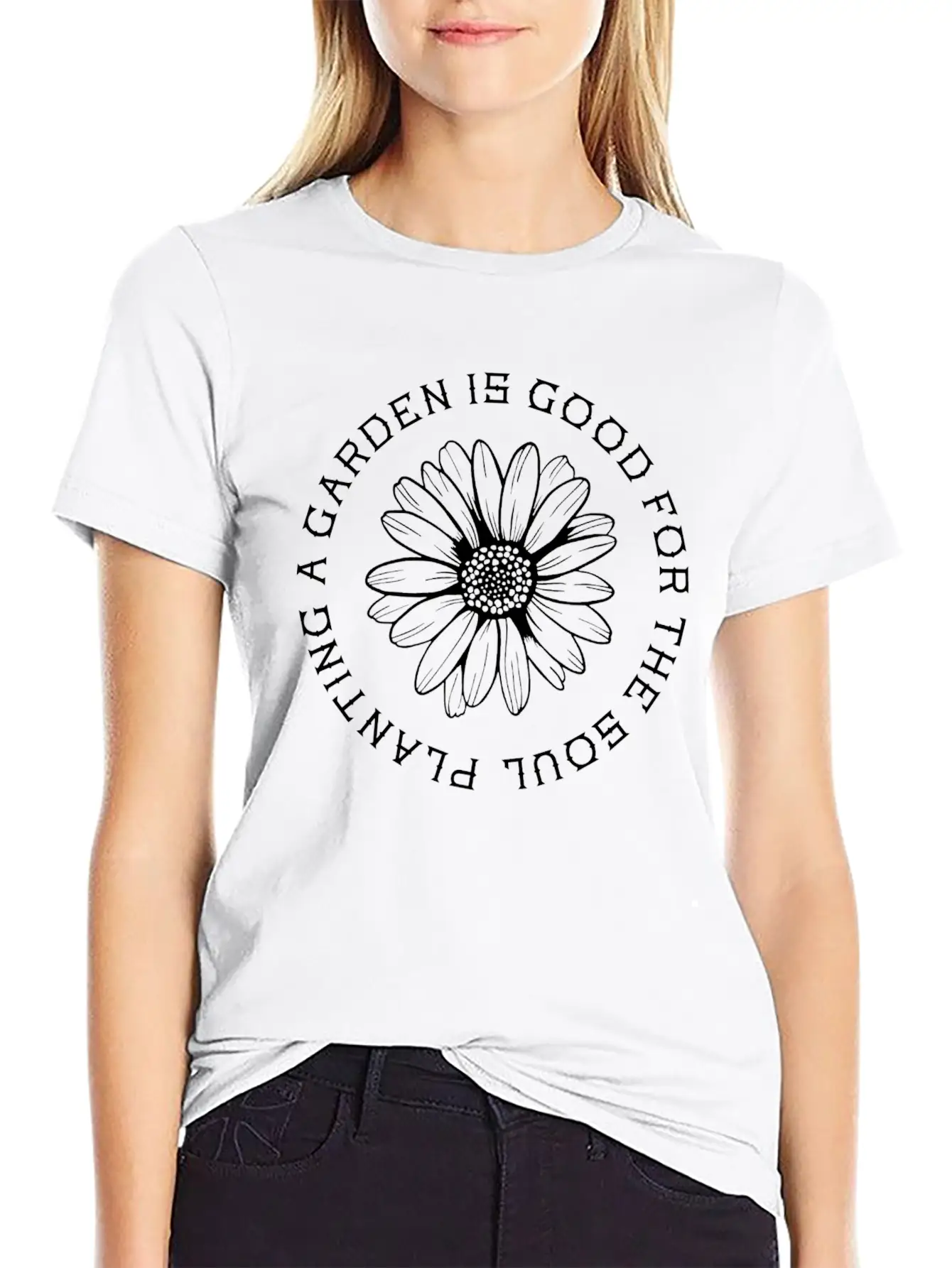 Planting A Garden Is Good For The Soul Lightweight Cotton T-Shirt – Daily Comfort Graphic Shirt