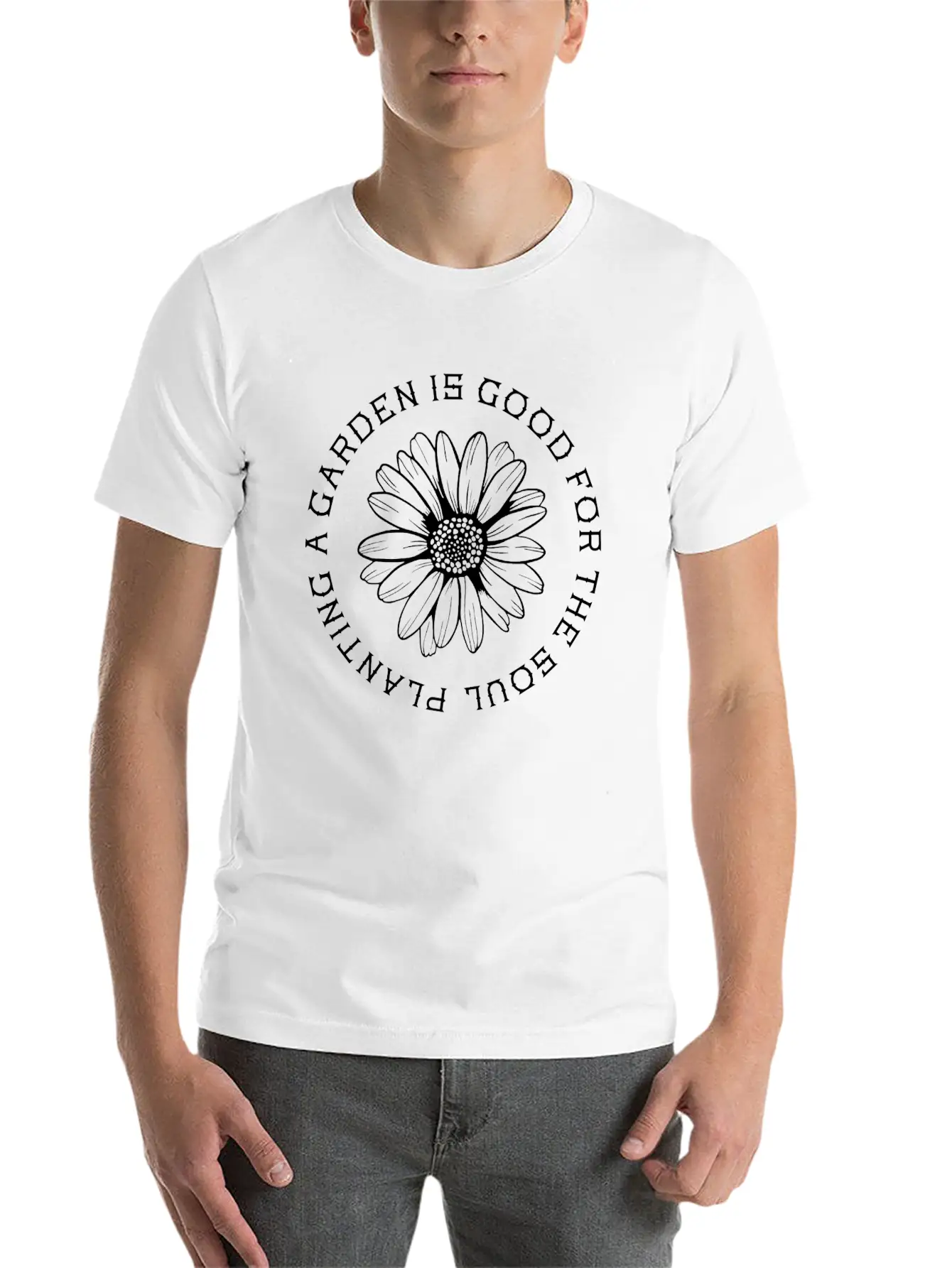Planting A Garden Is Good For The Soul Lightweight Cotton T-Shirt – Daily Comfort Graphic Shirt