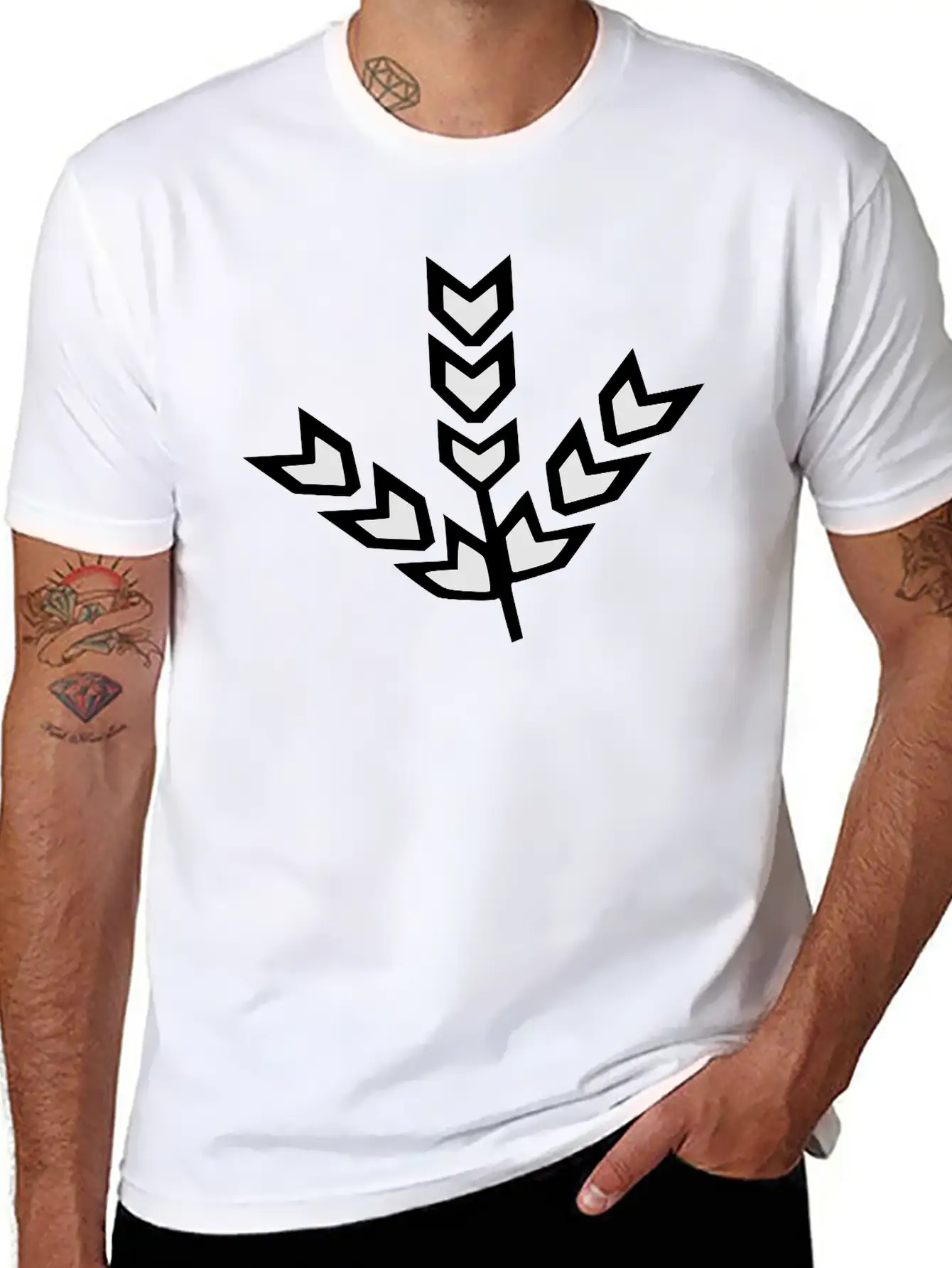 Plants Vector Art Unisex Casual T-Shirt – Clean Design For Daily Comfort