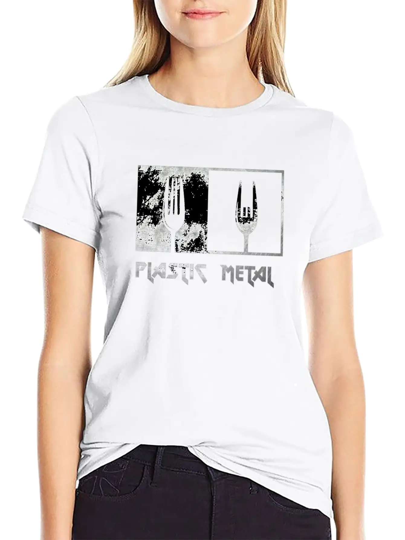 Plastic Metal Lightweight Cotton T-Shirt – Daily Comfort Graphic Shirt