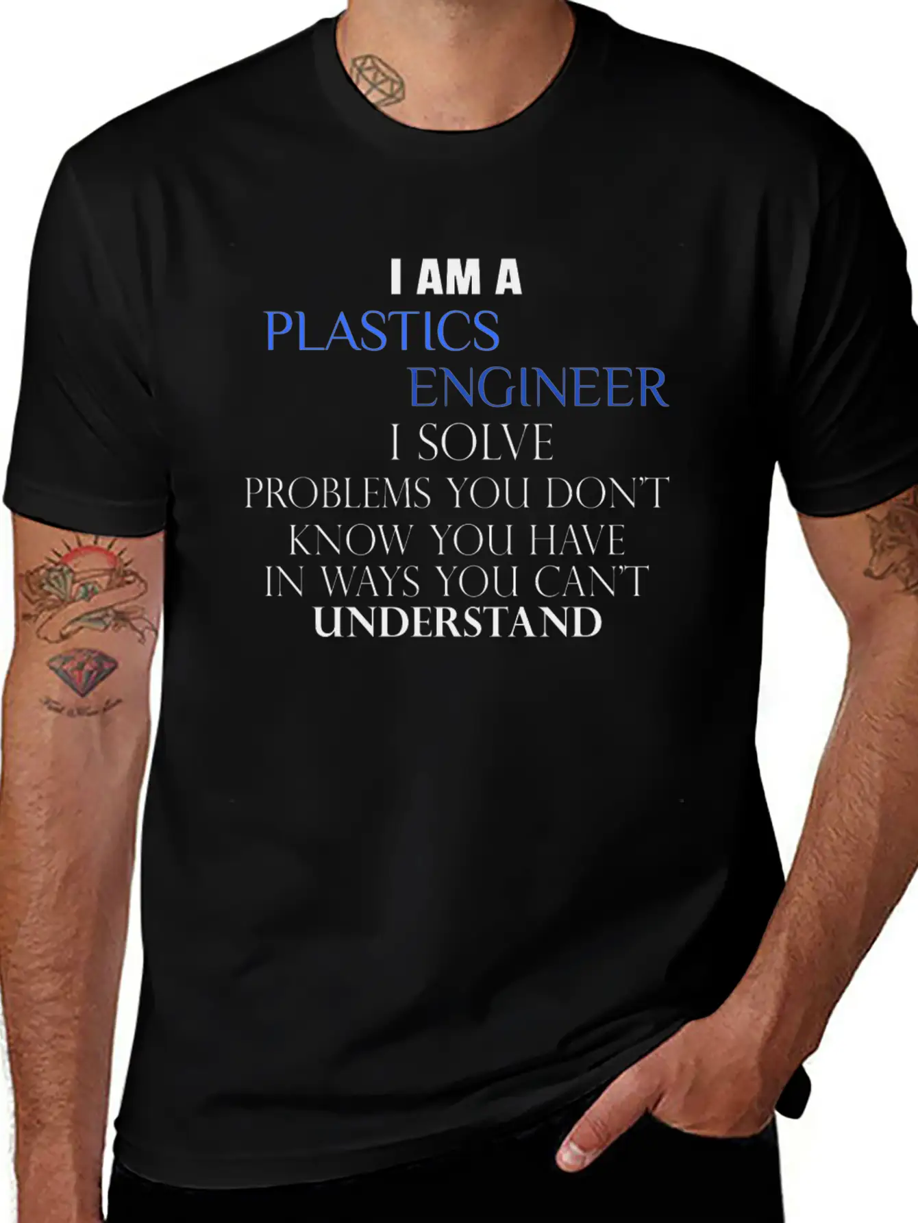 Plastics Engineer - I Am A Plastics Engineer I Sol Essential Cotton Tee For Daily Outfits – Unisex Style