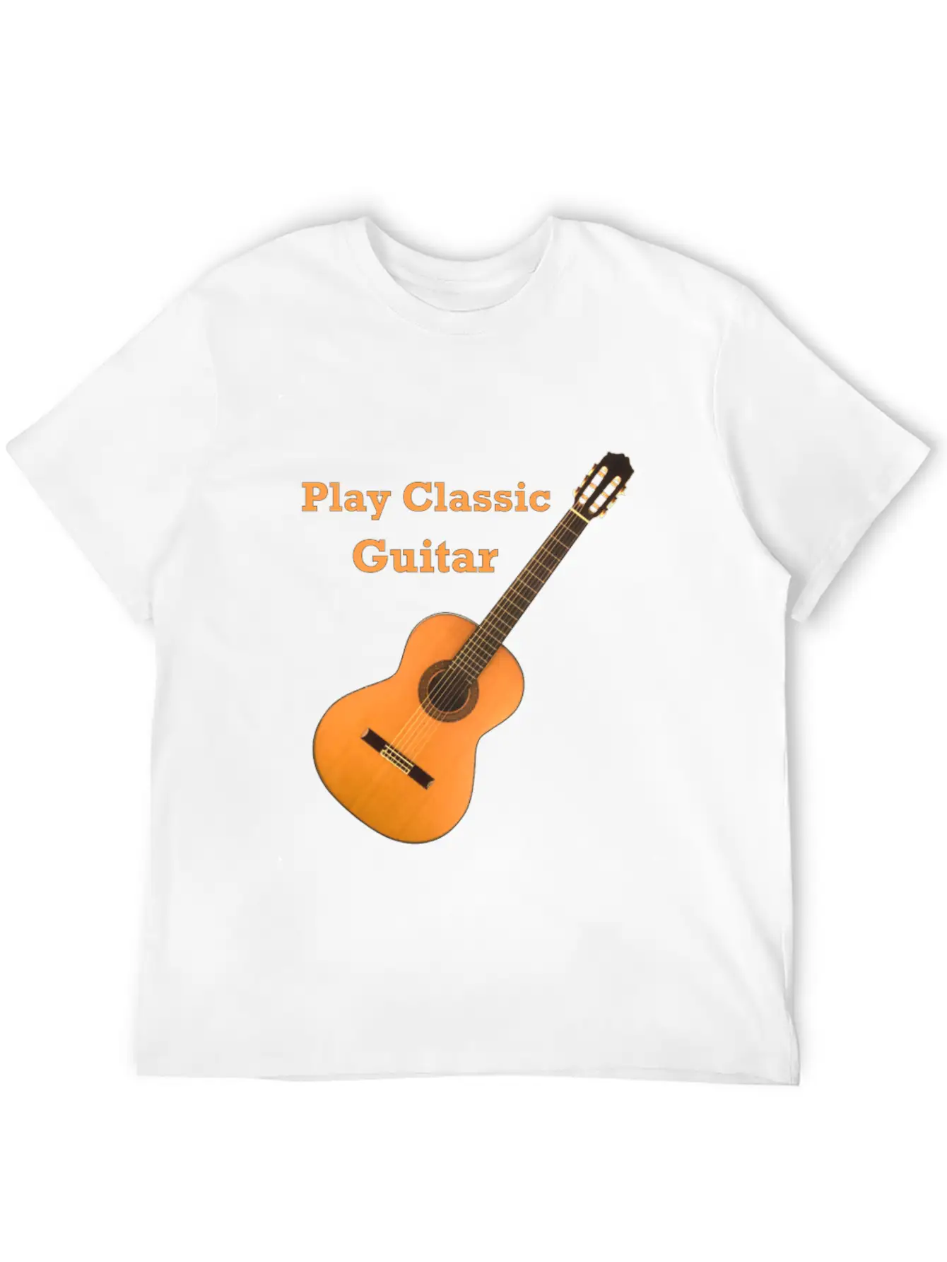 Play Classic Guitar Classic Fit Graphic Tee For Daily Comfort – Unisex Cotton Shirt