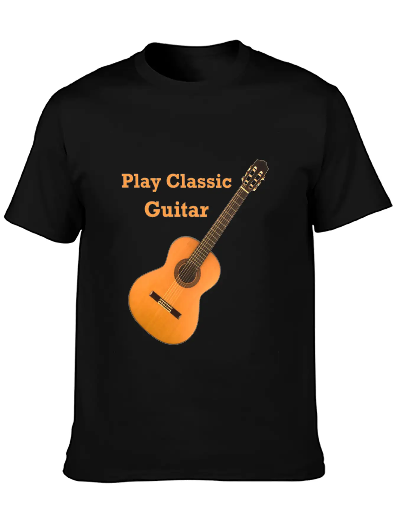Play Classic Guitar Classic Fit Graphic Tee For Daily Comfort – Unisex Cotton Shirt