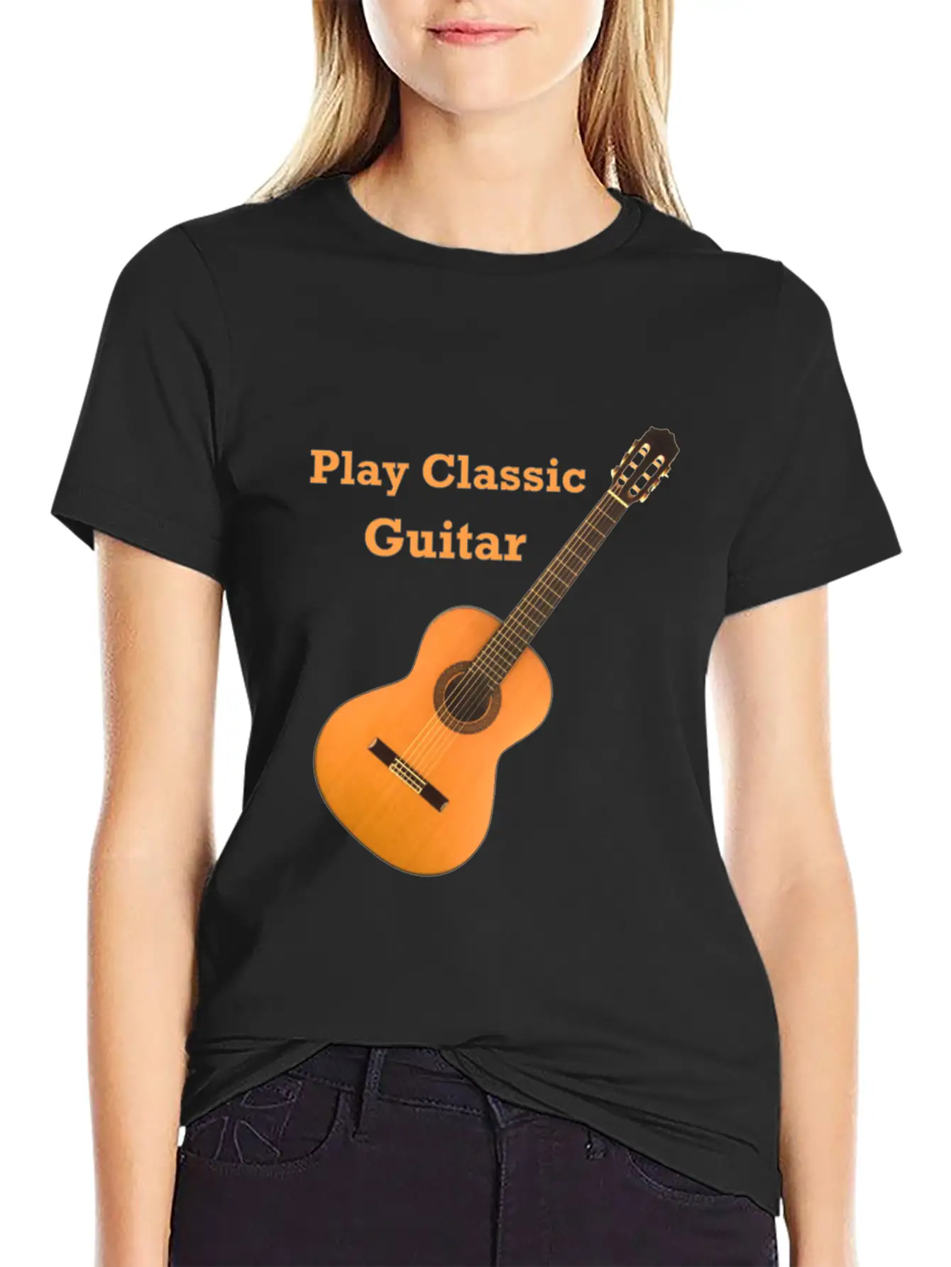 Play Classic Guitar Classic Fit Graphic Tee For Daily Comfort – Unisex Cotton Shirt