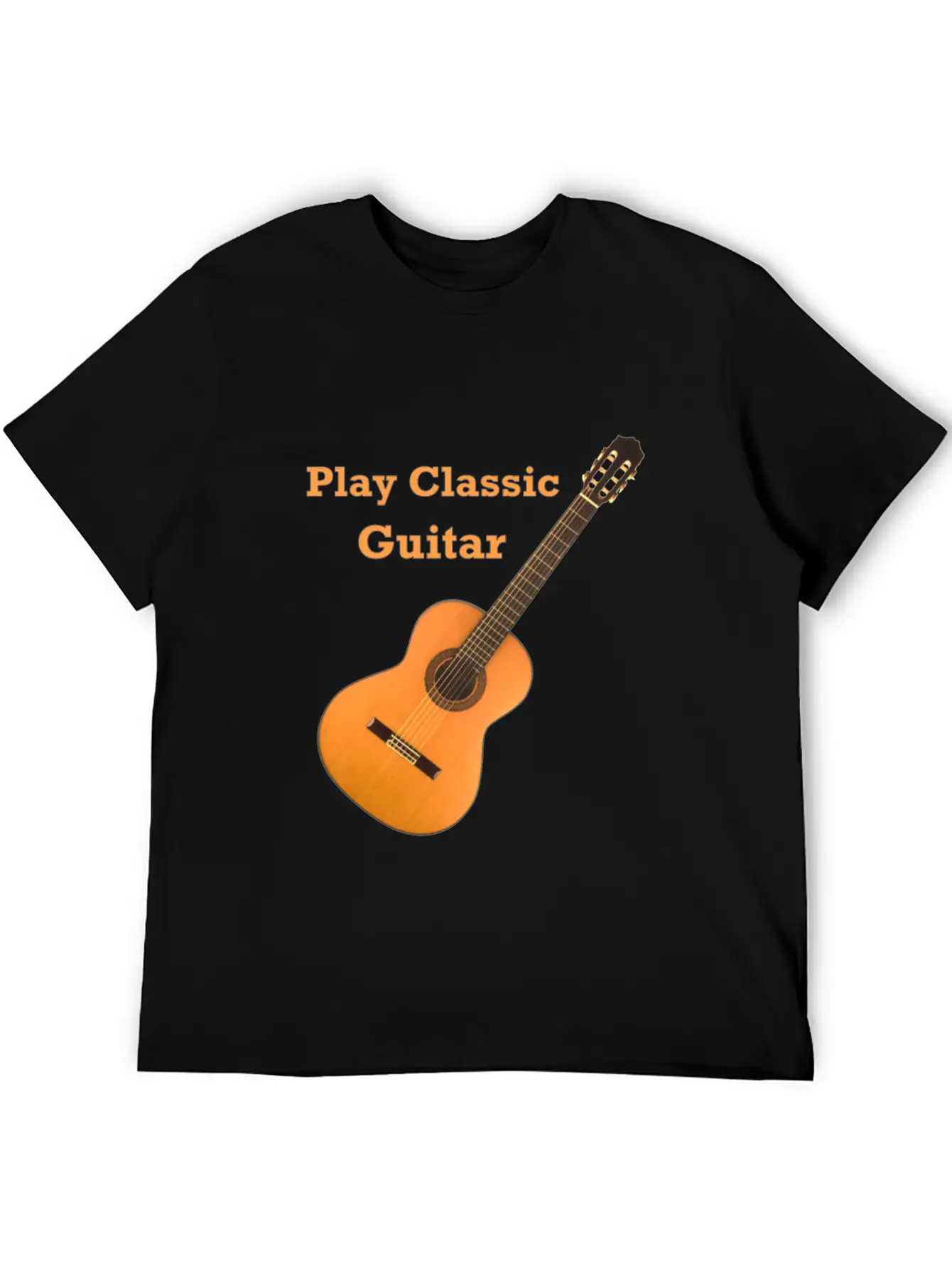 Play Classic Guitar Classic Fit Graphic Tee For Daily Comfort – Unisex Cotton Shirt
