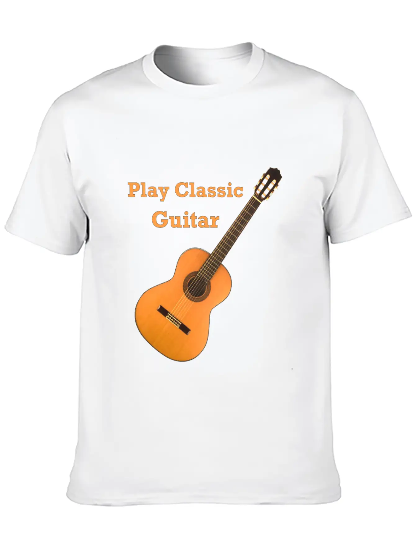 Play Classic Guitar Classic Fit Graphic Tee For Daily Comfort – Unisex Cotton Shirt