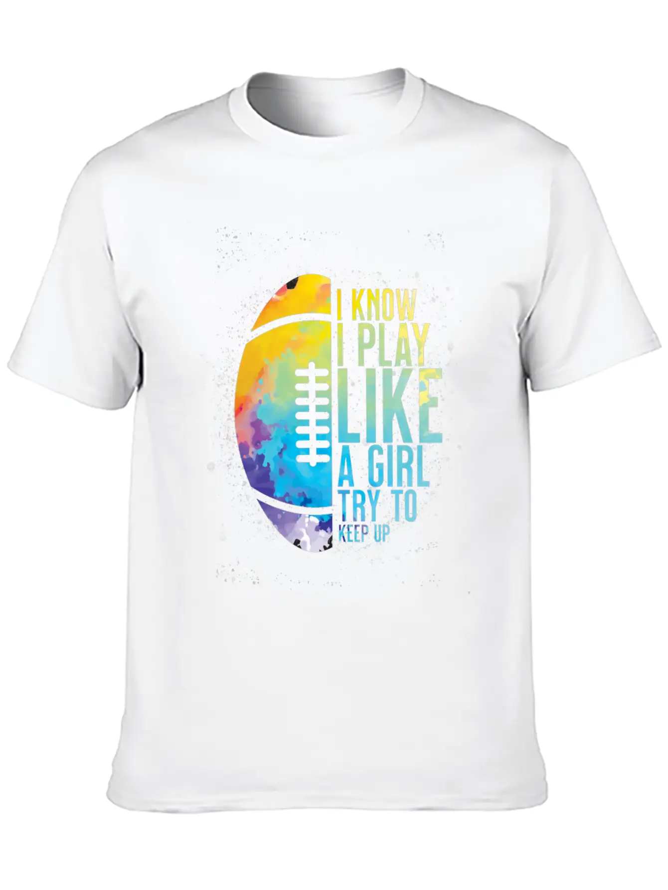 Play Like A Girl - American Football Sports Girl Unisex Casual T-Shirt – Clean Design For Daily Comfort