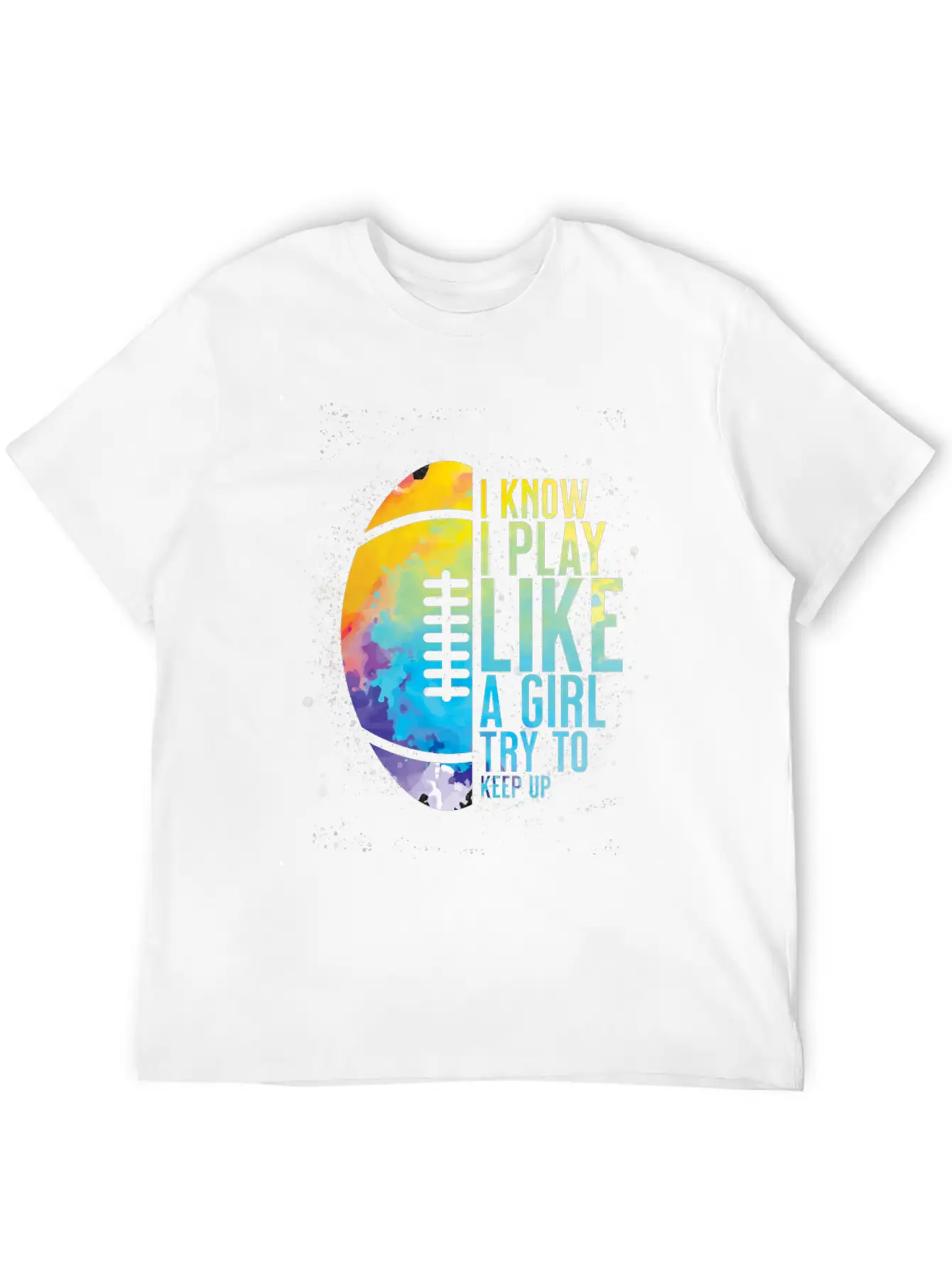 Play Like A Girl - American Football Sports Girl Unisex Casual T-Shirt – Clean Design For Daily Comfort