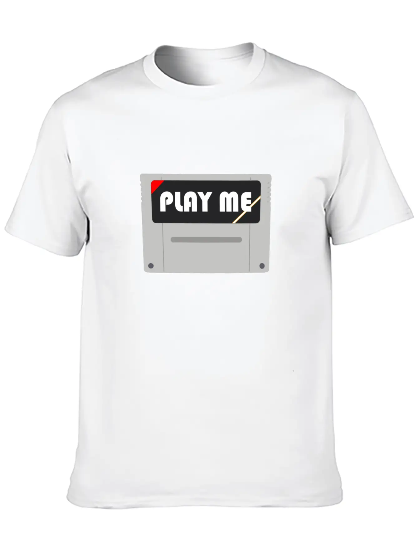 PLAY ME! | Retro Game Module Lightweight Cotton T-Shirt – Daily Comfort Graphic Shirt