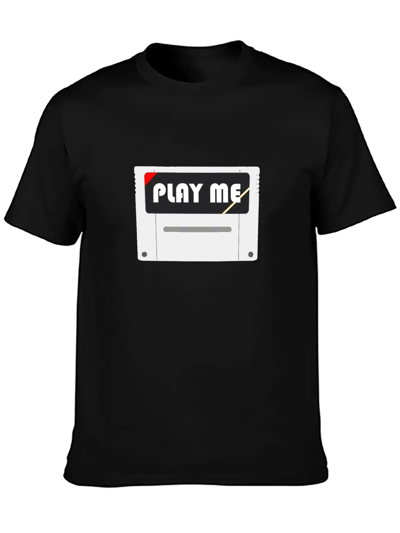 PLAY ME! | Retro Game Module Lightweight Cotton T-Shirt – Daily Comfort Graphic Shirt