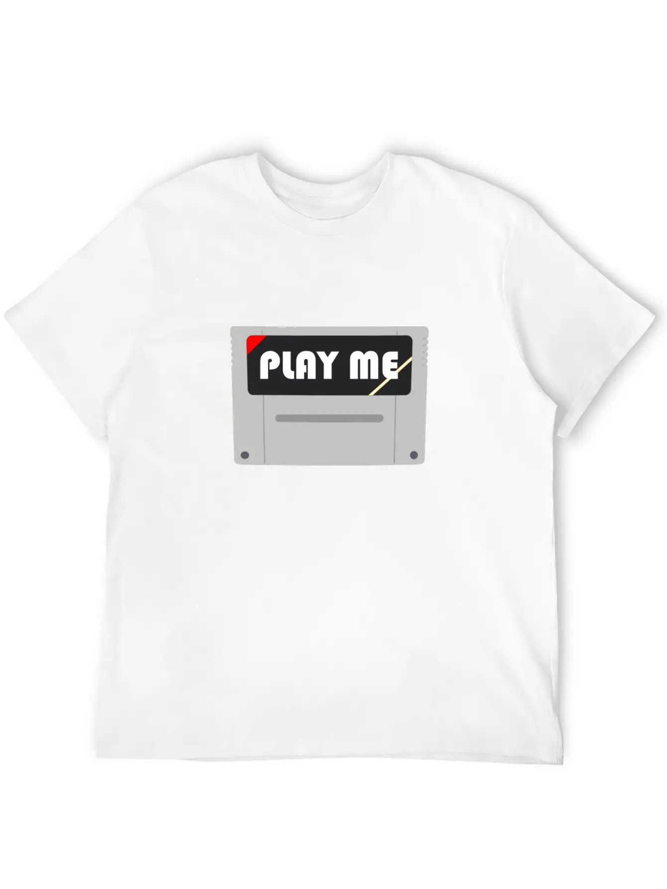 PLAY ME! | Retro Game Module Lightweight Cotton T-Shirt – Daily Comfort Graphic Shirt