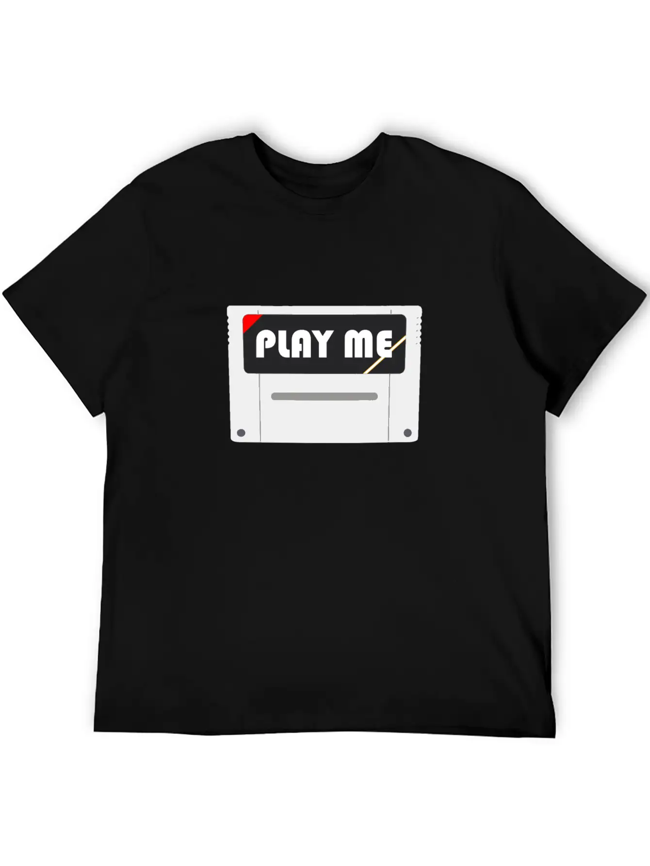 PLAY ME! | Retro Game Module Lightweight Cotton T-Shirt – Daily Comfort Graphic Shirt