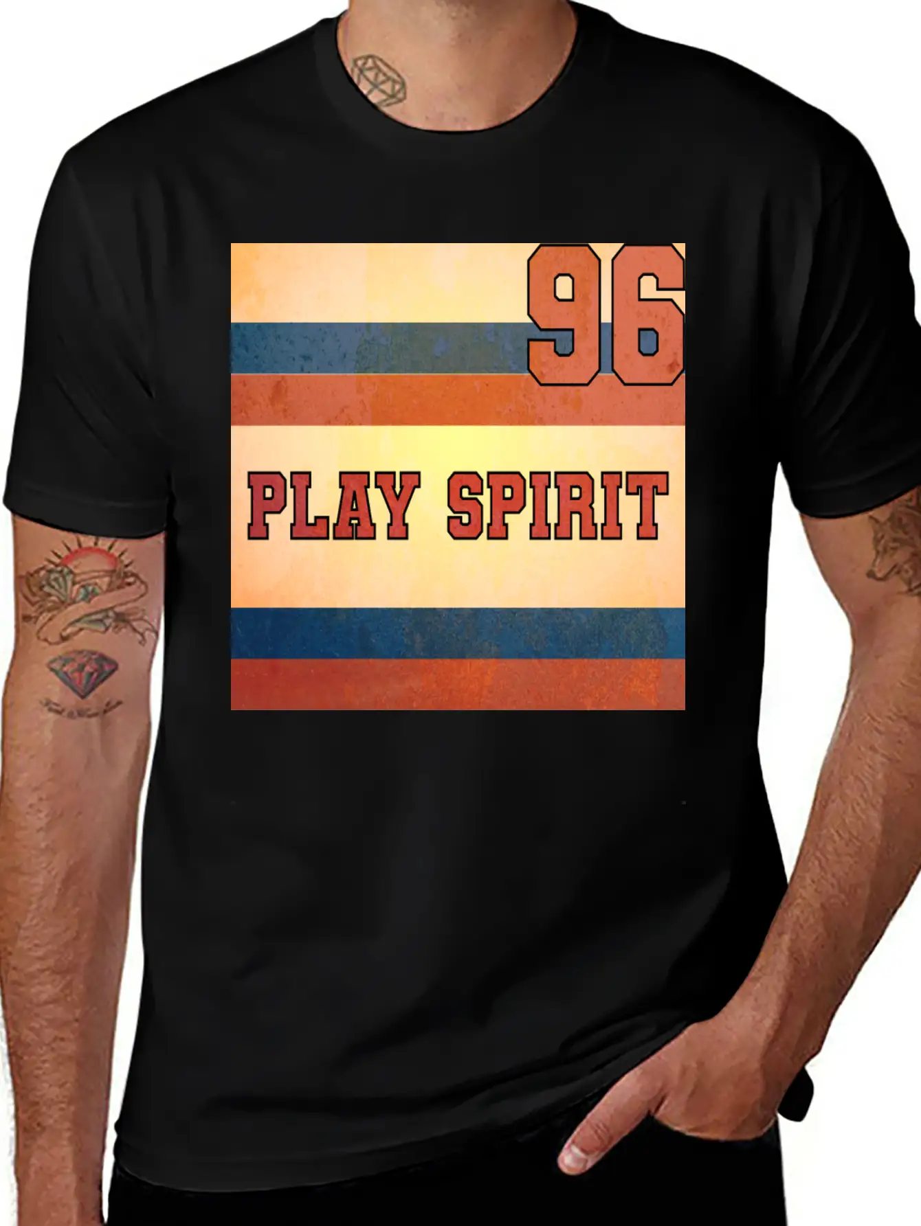 PLAY SPIRIT NUMBER 96 Soft Cotton Short Sleeve Tee – Unisex Wardrobe Staple