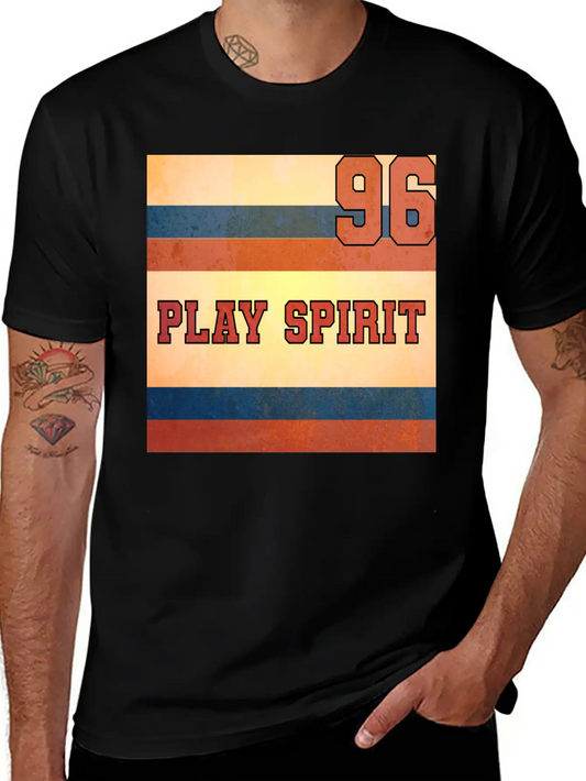 PLAY SPIRIT NUMBER 96 Soft Cotton Short Sleeve Tee – Unisex Wardrobe Staple