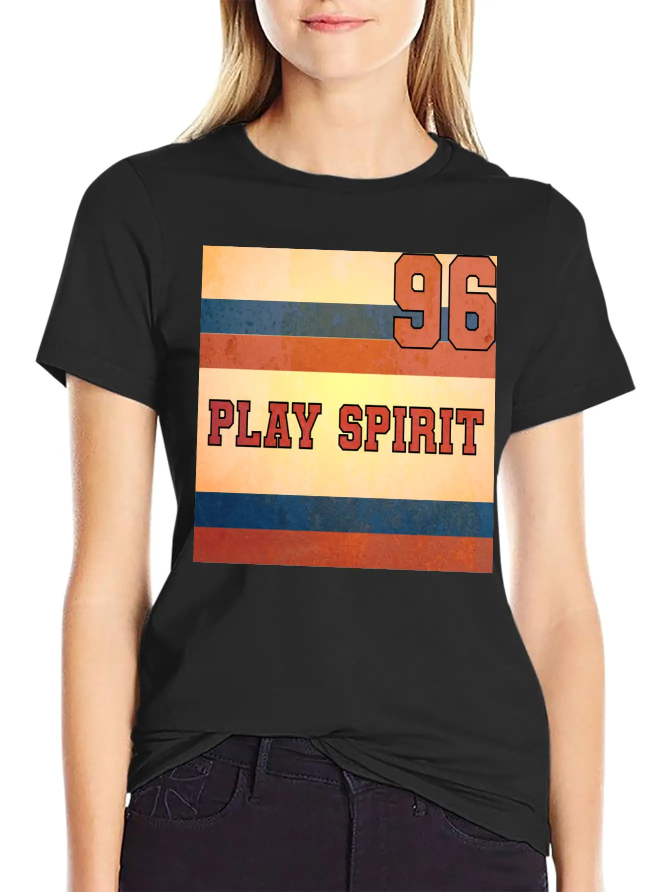 PLAY SPIRIT NUMBER 96 Soft Cotton Short Sleeve Tee – Unisex Wardrobe Staple
