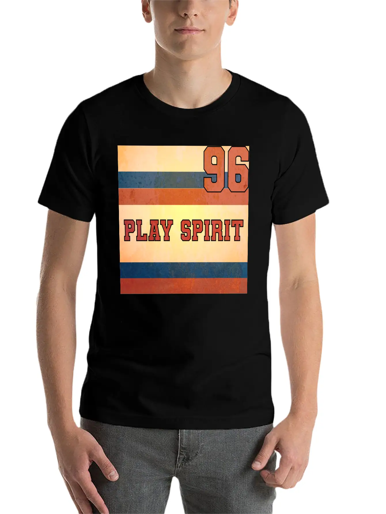 PLAY SPIRIT NUMBER 96 Soft Cotton Short Sleeve Tee – Unisex Wardrobe Staple