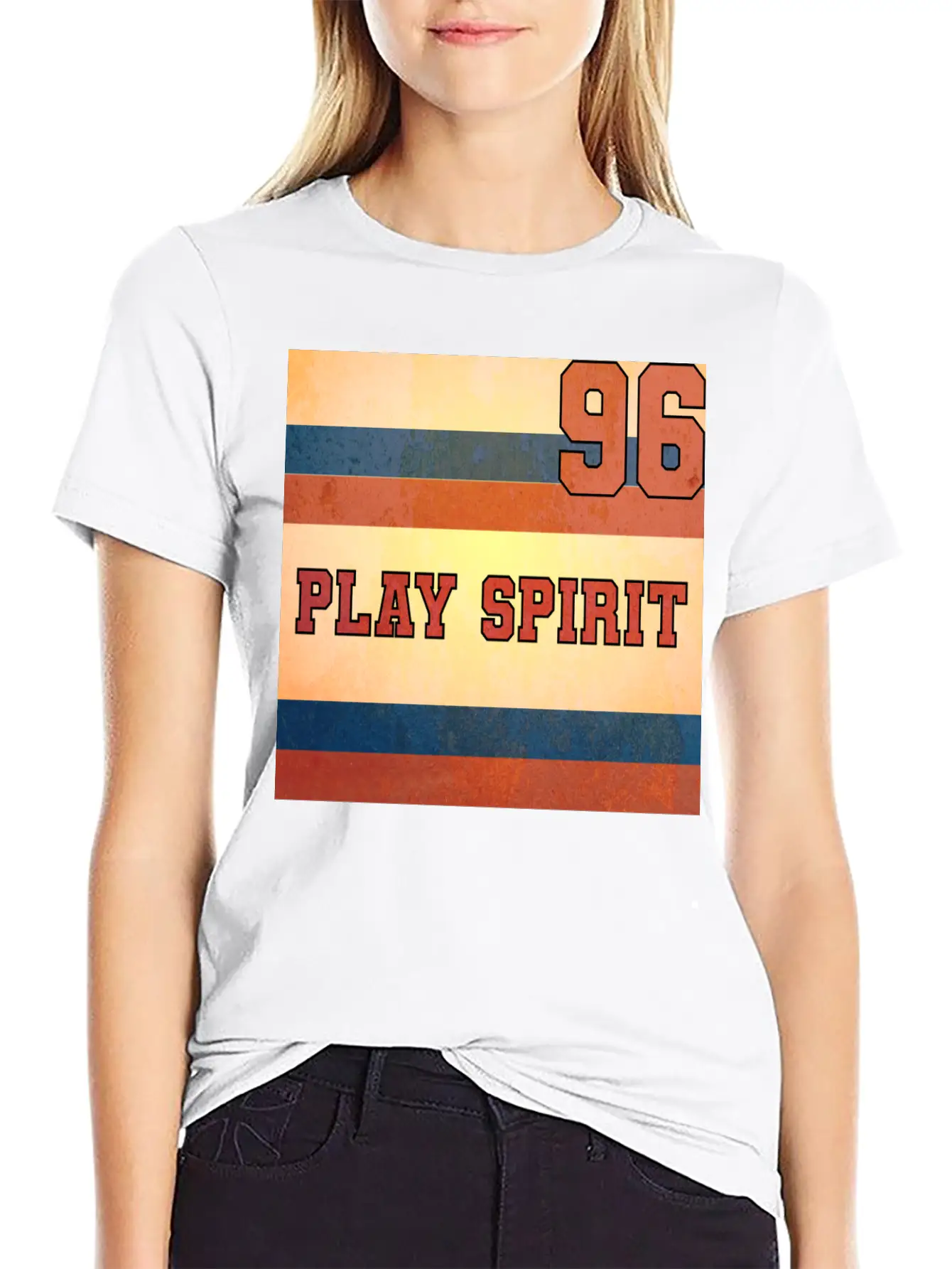 PLAY SPIRIT NUMBER 96 Soft Cotton Short Sleeve Tee – Unisex Wardrobe Staple