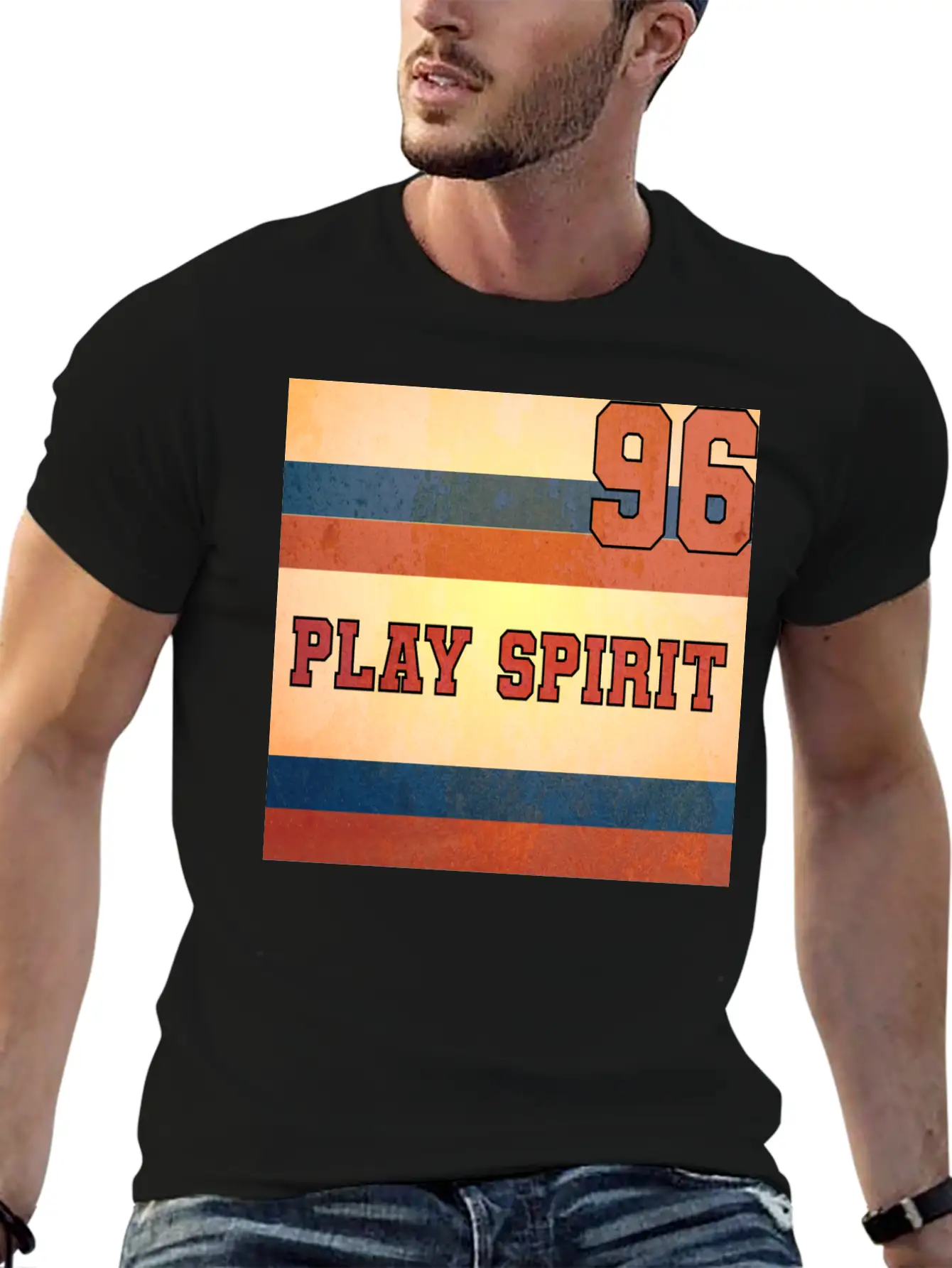 PLAY SPIRIT NUMBER 96 Soft Cotton Short Sleeve Tee – Unisex Wardrobe Staple