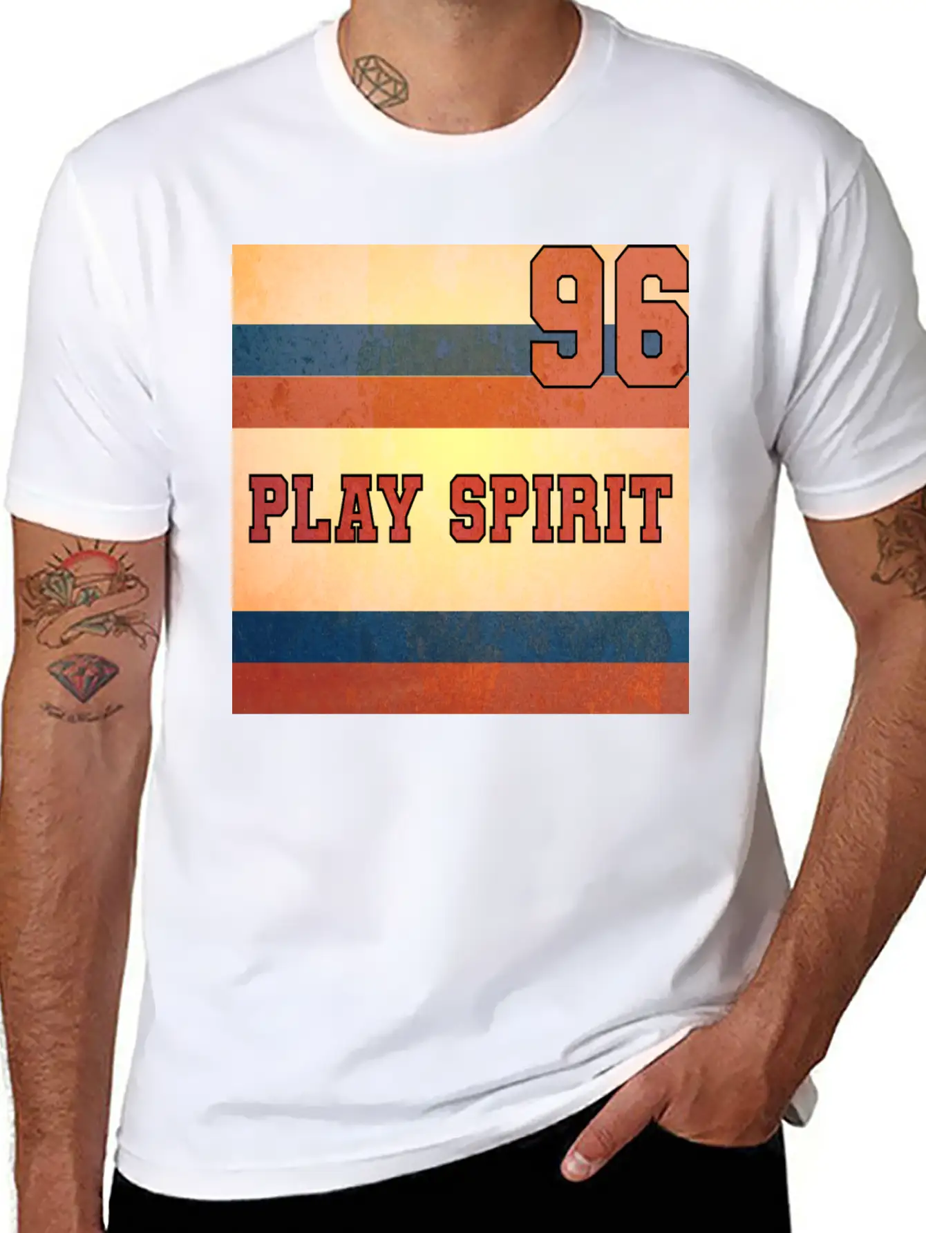 PLAY SPIRIT NUMBER 96 Soft Cotton Short Sleeve Tee – Unisex Wardrobe Staple
