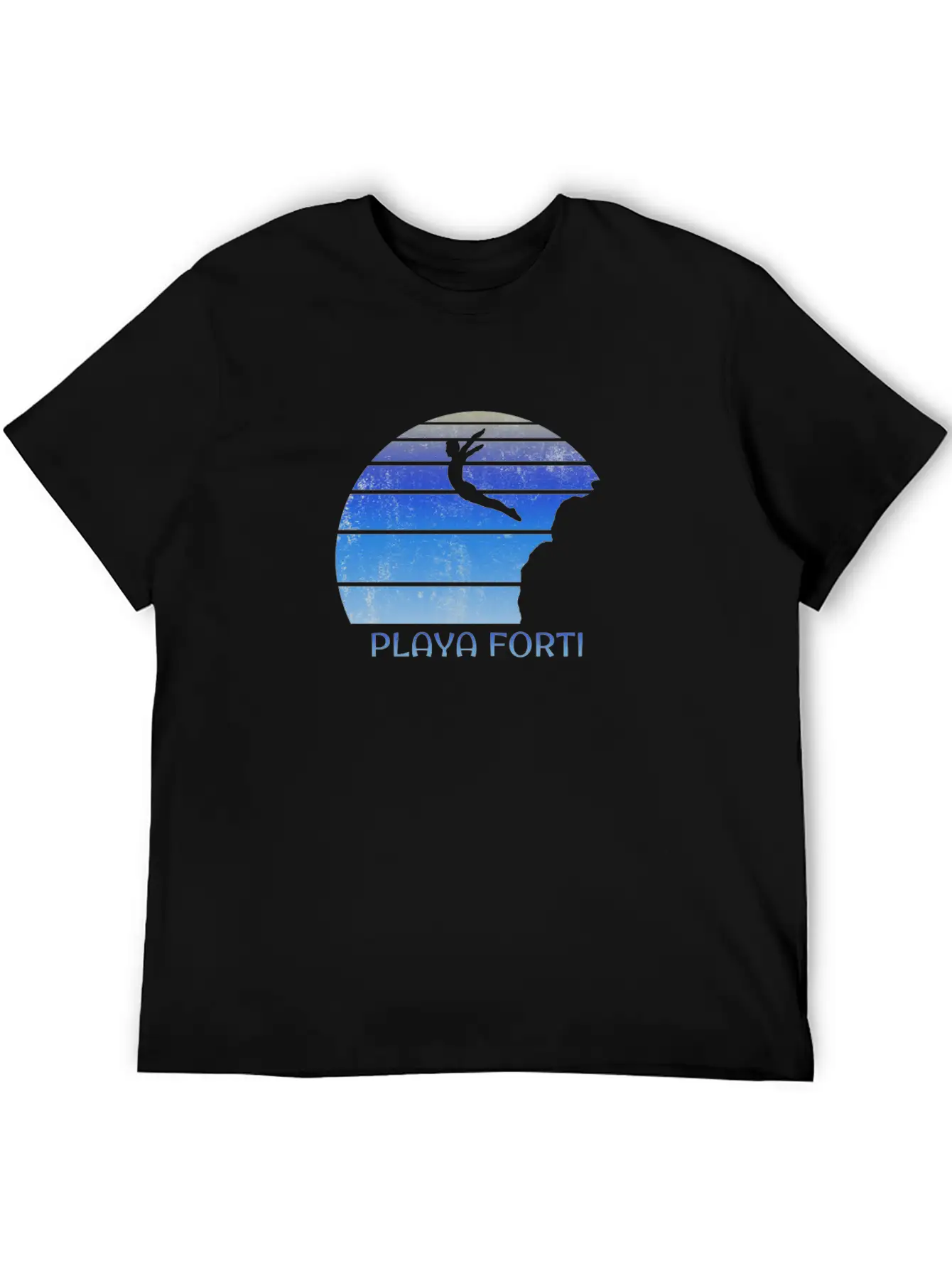 Playa Forti Curacao Cliff Diving Fan Unisex Casual T-Shirt – Clean Design For Daily Comfort