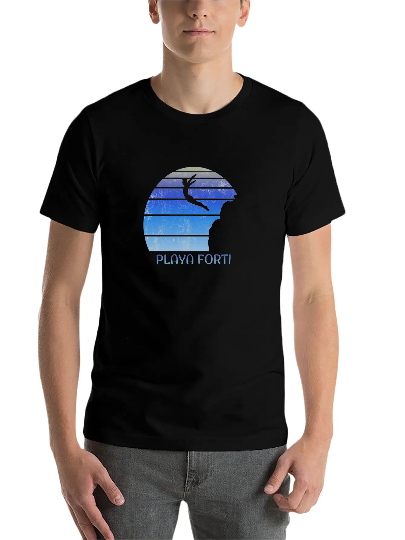 Playa Forti Curacao Cliff Diving Fan Unisex Casual T-Shirt – Clean Design For Daily Comfort