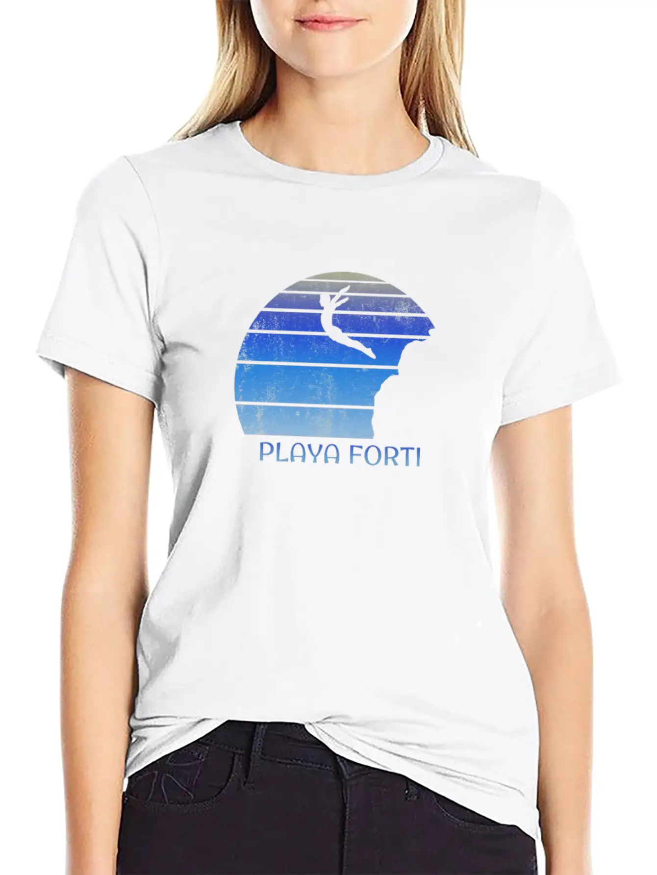Playa Forti Curacao Cliff Diving Fan Unisex Casual T-Shirt – Clean Design For Daily Comfort