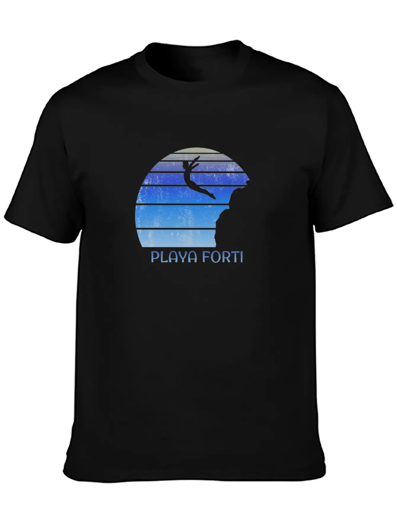 Playa Forti Curacao Cliff Diving Fan Unisex Casual T-Shirt – Clean Design For Daily Comfort