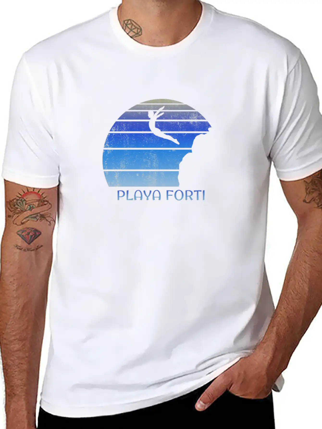 Playa Forti Curacao Cliff Diving Fan Unisex Casual T-Shirt – Clean Design For Daily Comfort