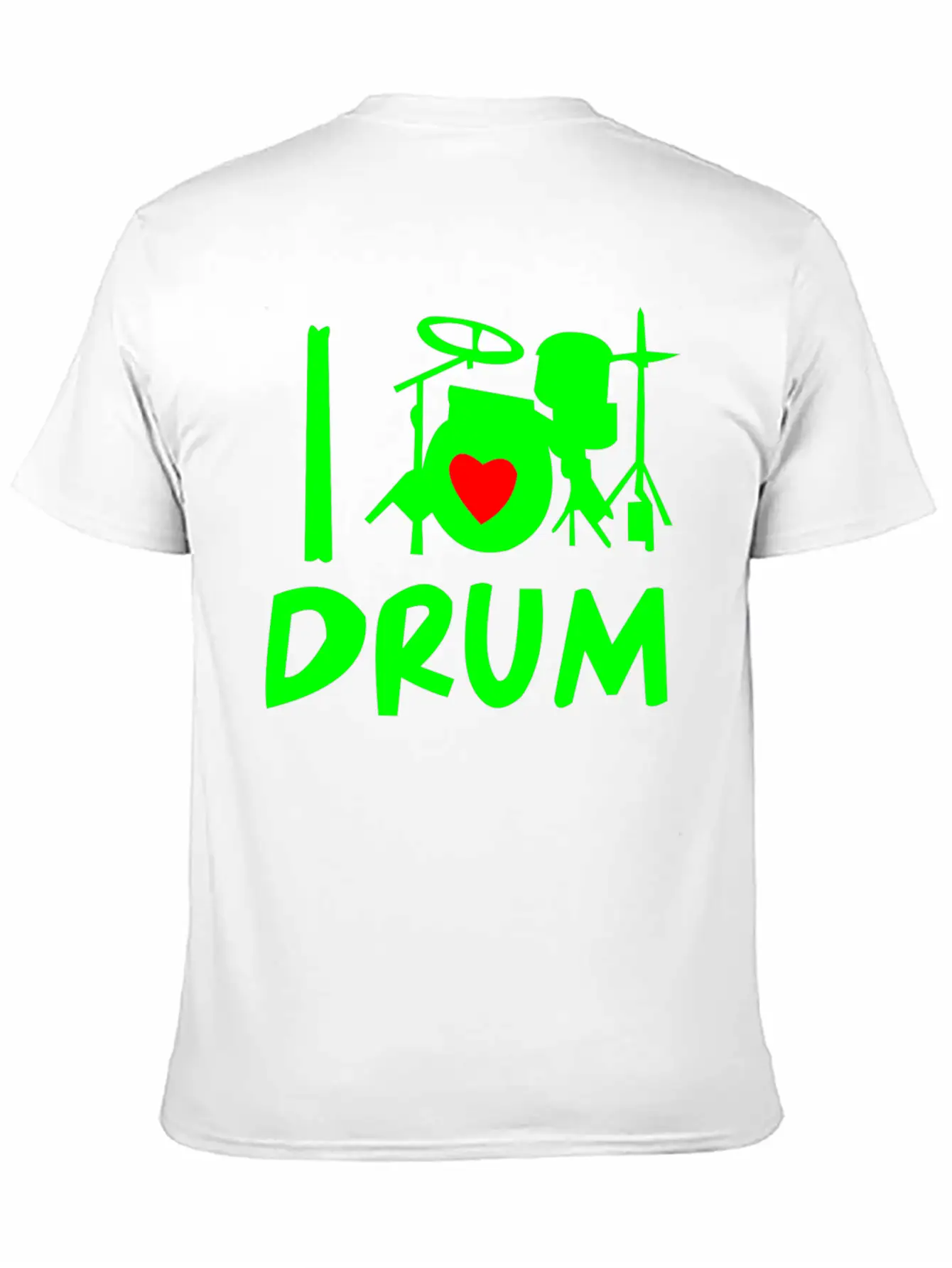 Playing Music Drums Comfortable Minimalist Graphic Tee – Summer Style Essential