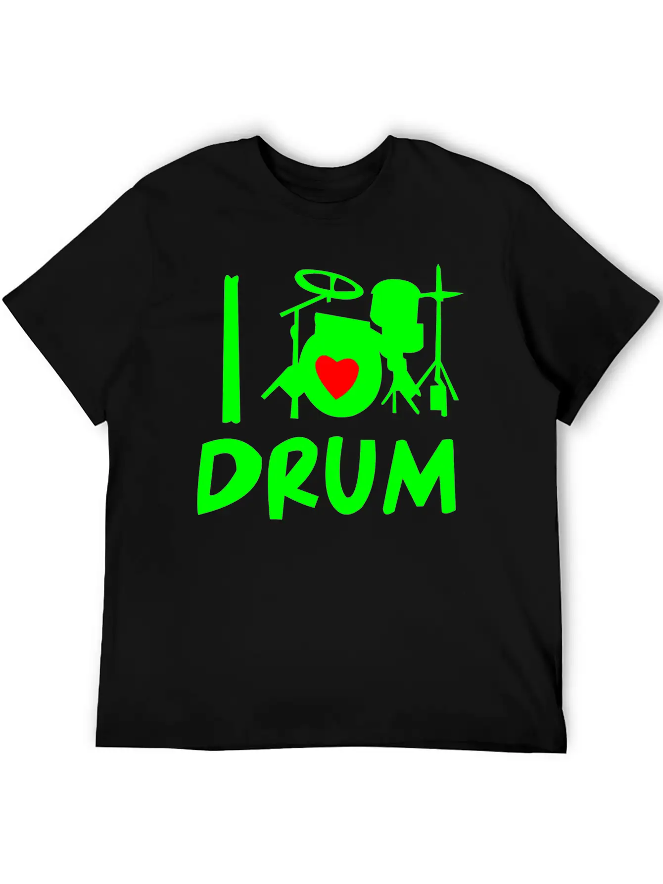 Playing Music Drums Comfortable Minimalist Graphic Tee – Summer Style Essential