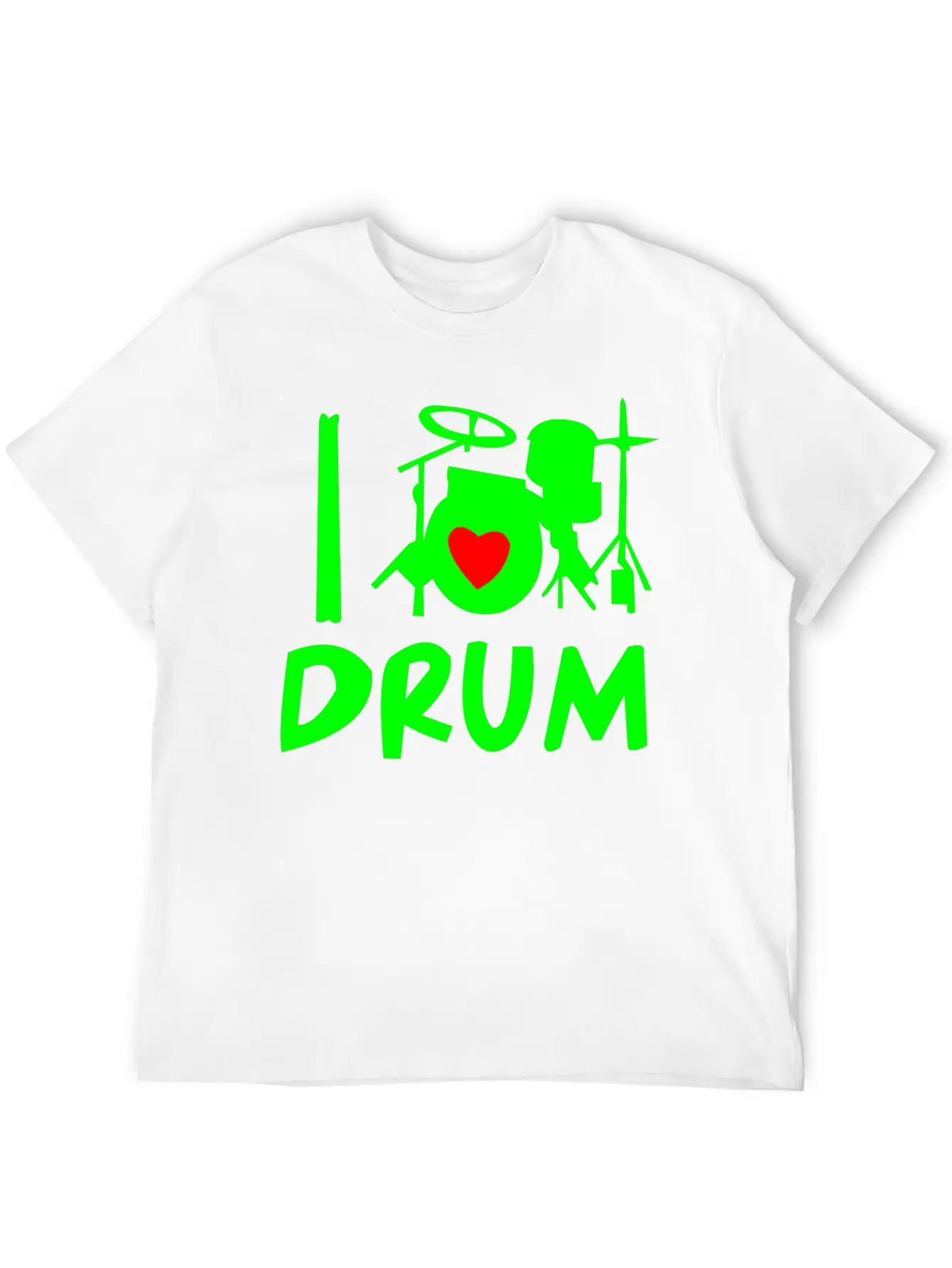 Playing Music Drums Comfortable Minimalist Graphic Tee – Summer Style Essential