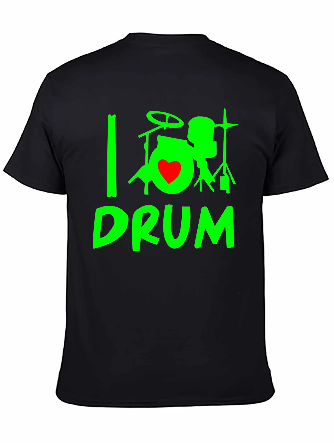 Playing Music Drums Comfortable Minimalist Graphic Tee – Summer Style Essential