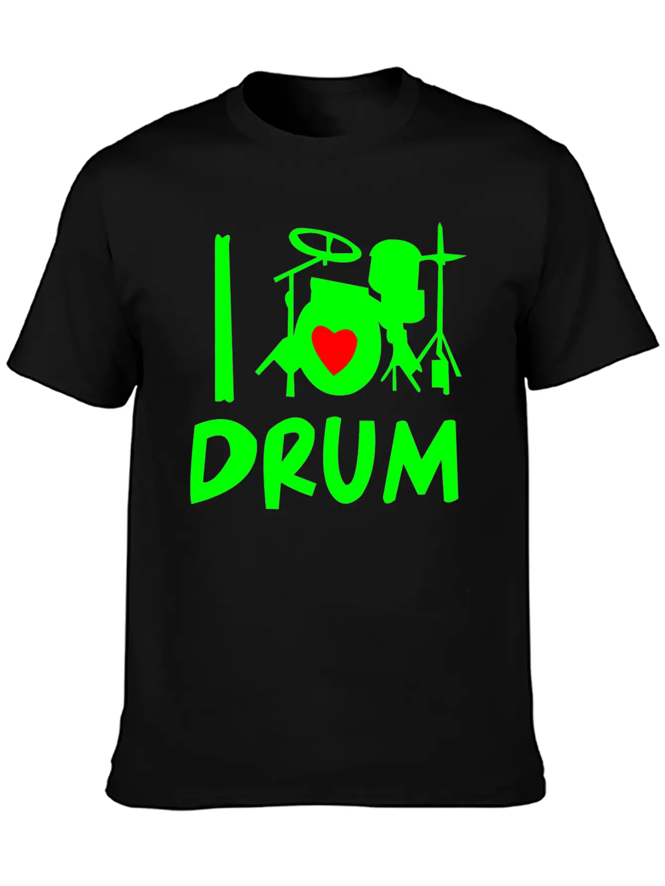 Playing Music Drums Comfortable Minimalist Graphic Tee – Summer Style Essential