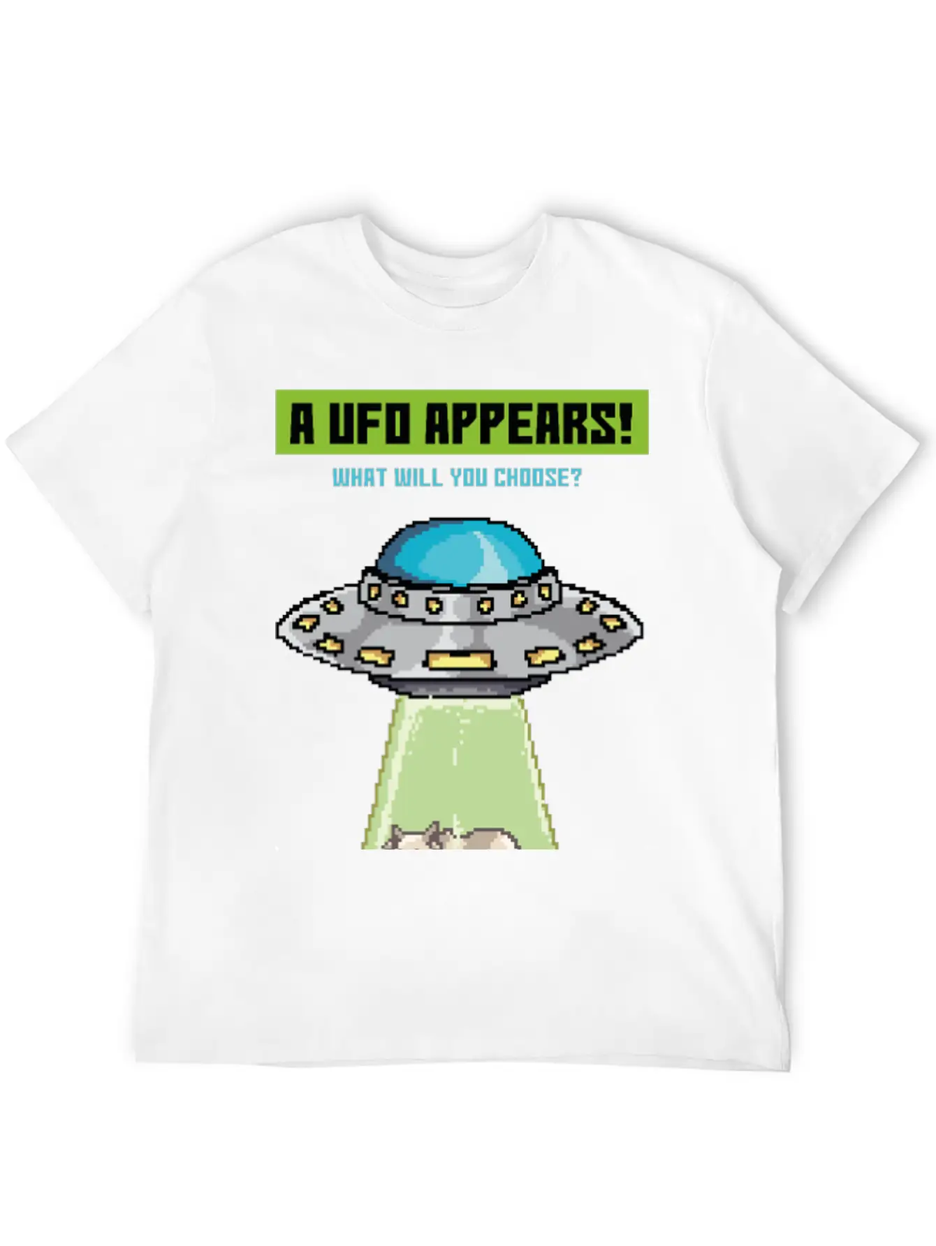 Please Take Me, Funny Alien Abduction Pixel 90's G Modern Fit Casual T-Shirt – Clean And Versatile Design