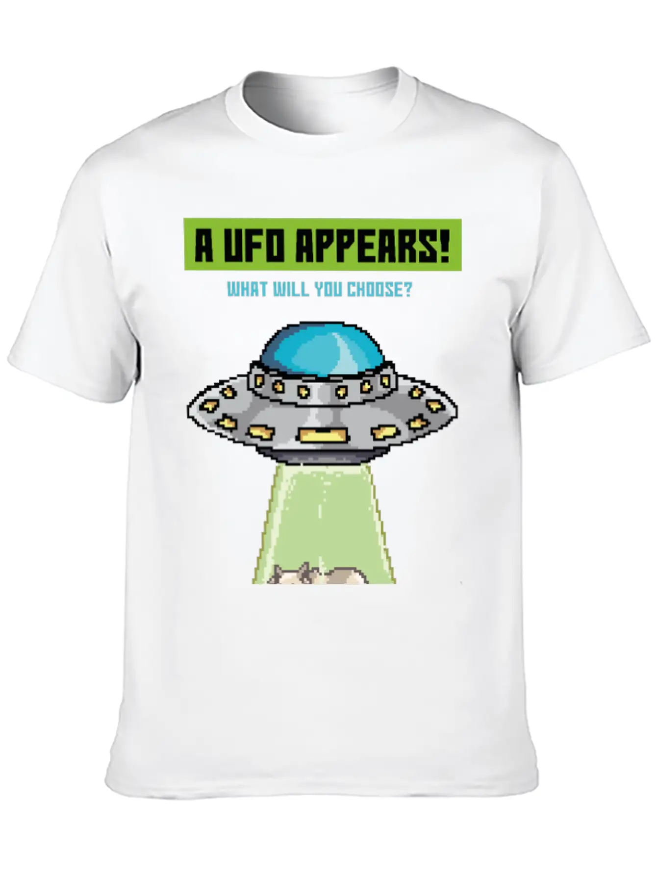 Please Take Me, Funny Alien Abduction Pixel 90's G Modern Fit Casual T-Shirt – Clean And Versatile Design