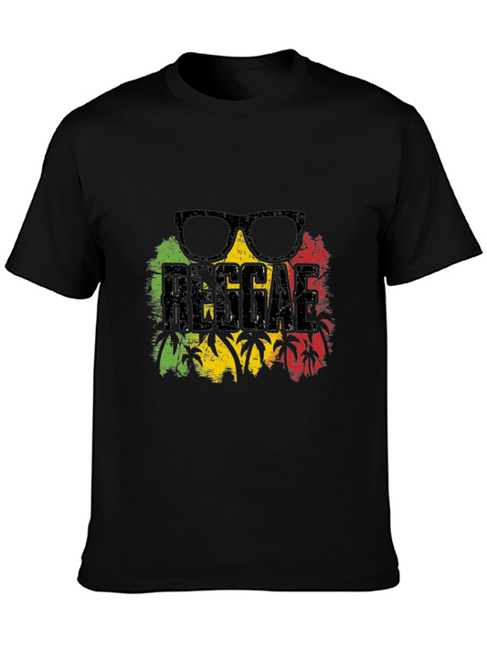 Reggae Vibes Graphic T-Shirt - Rasta Colors Tee
