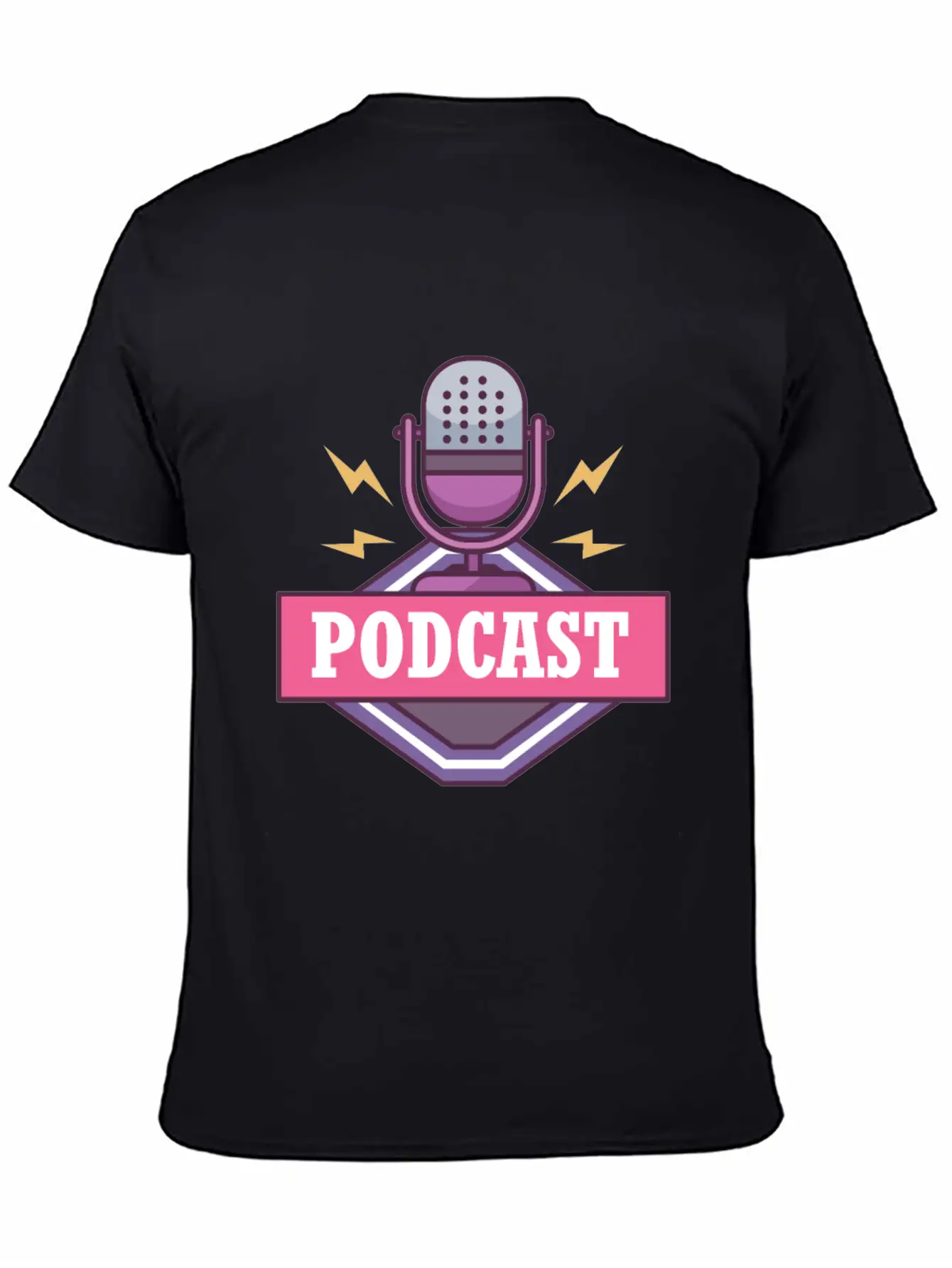 Podcast Logo Unisex Casual T-Shirt – Clean Design For Daily Comfort