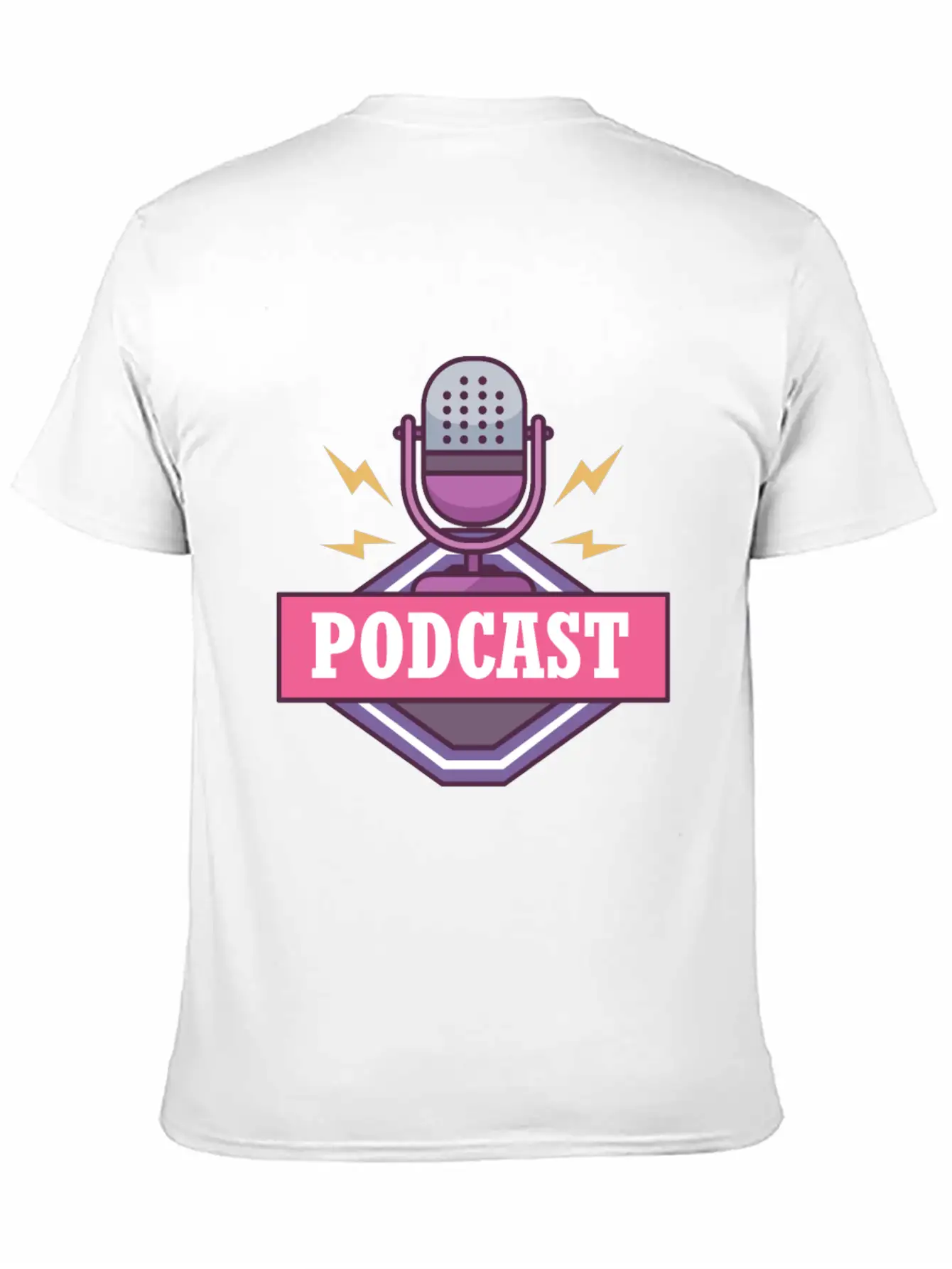 Podcast Logo Unisex Casual T-Shirt – Clean Design For Daily Comfort