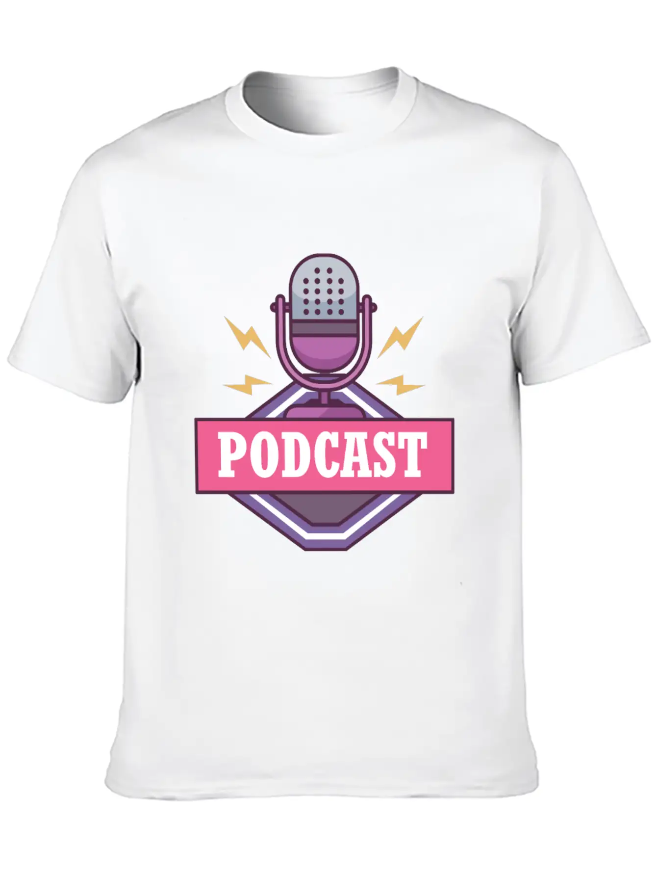 Podcast Logo Unisex Casual T-Shirt – Clean Design For Daily Comfort