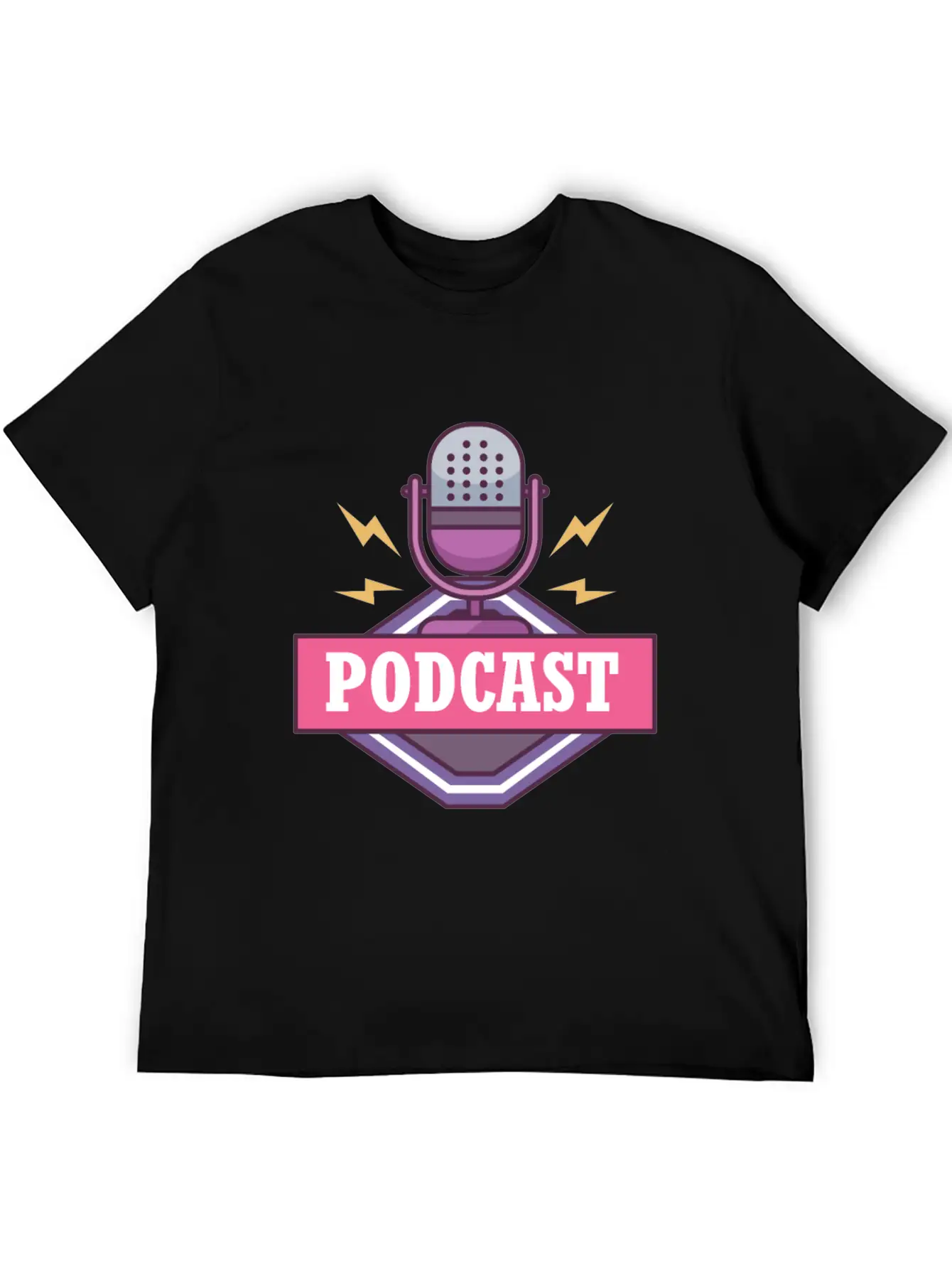 Podcast Logo Unisex Casual T-Shirt – Clean Design For Daily Comfort