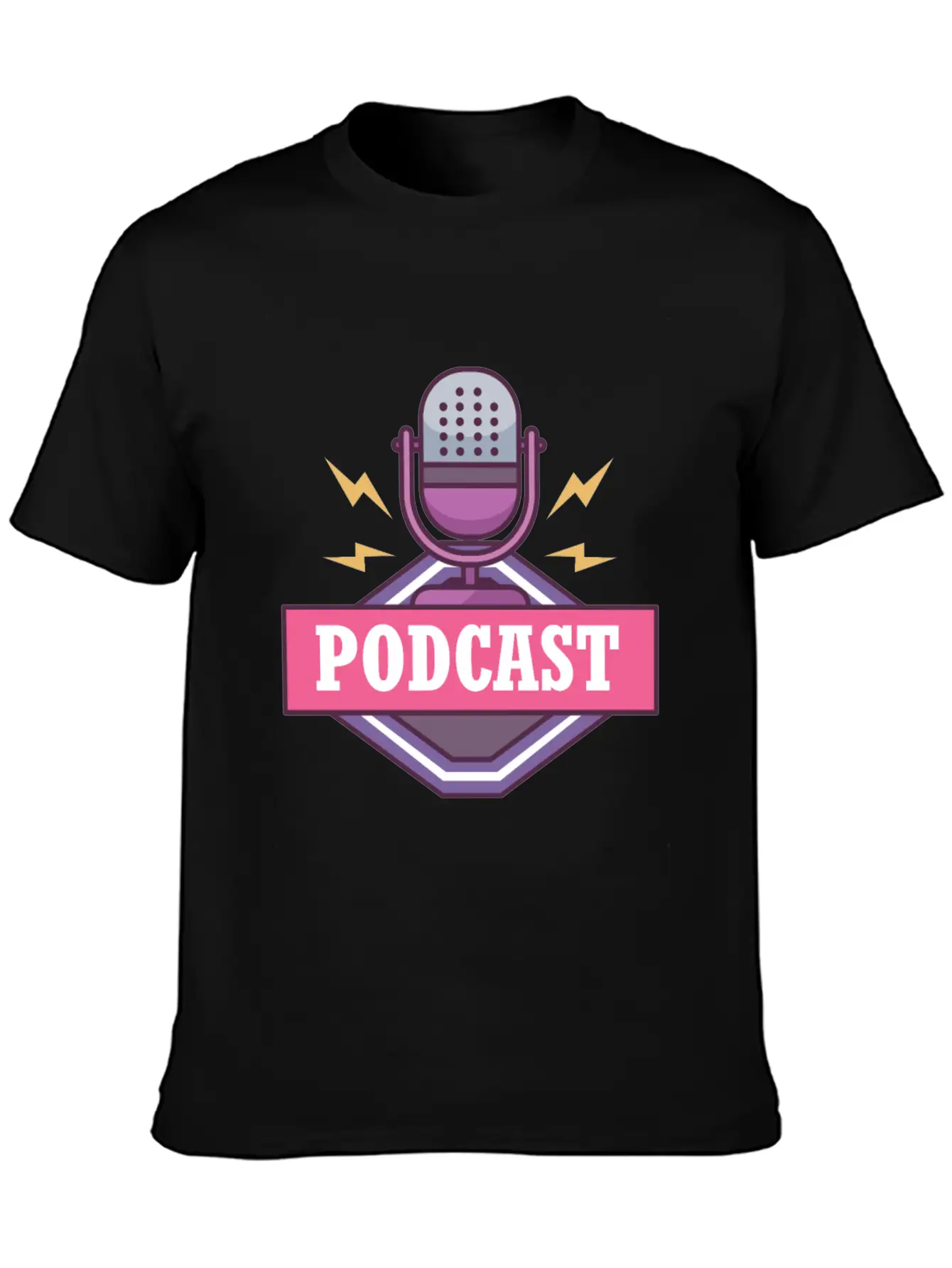 Podcast Logo Unisex Casual T-Shirt – Clean Design For Daily Comfort