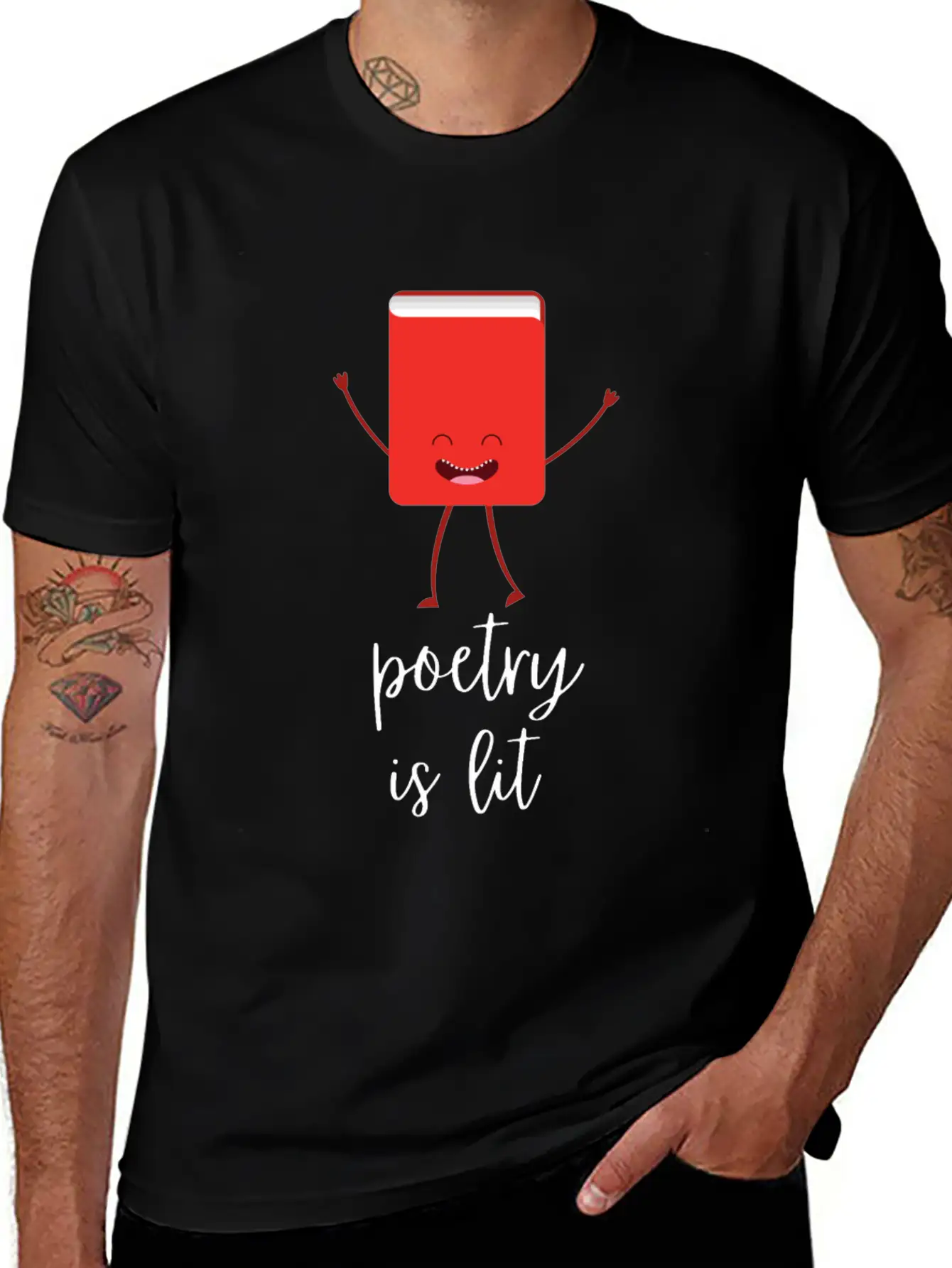 Poetry Is Lit Essential Cotton Tee For Daily Outfits – Unisex Style